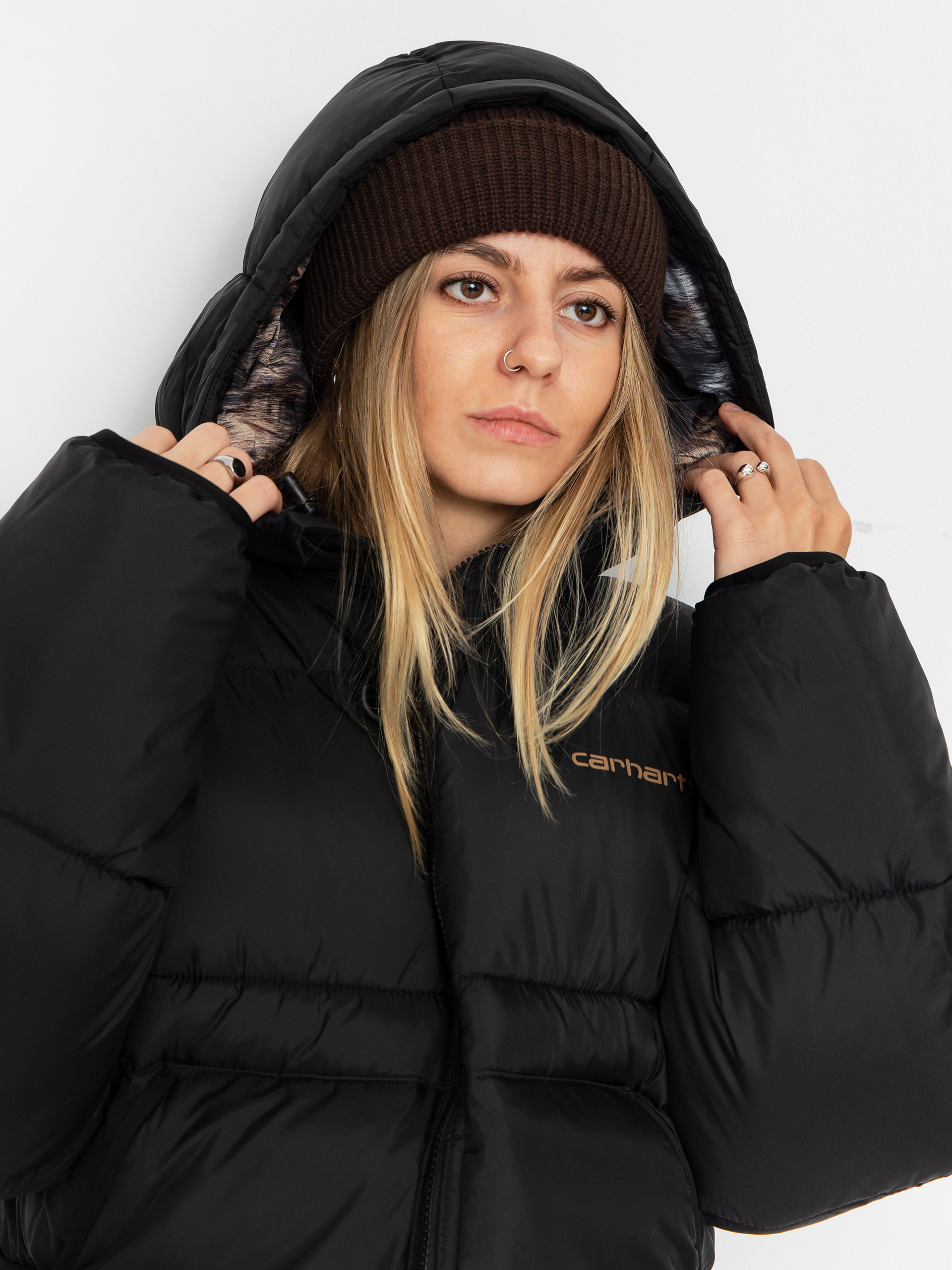 Carhartt WIP Jacket Toronto Wmn (black/wild dog print)