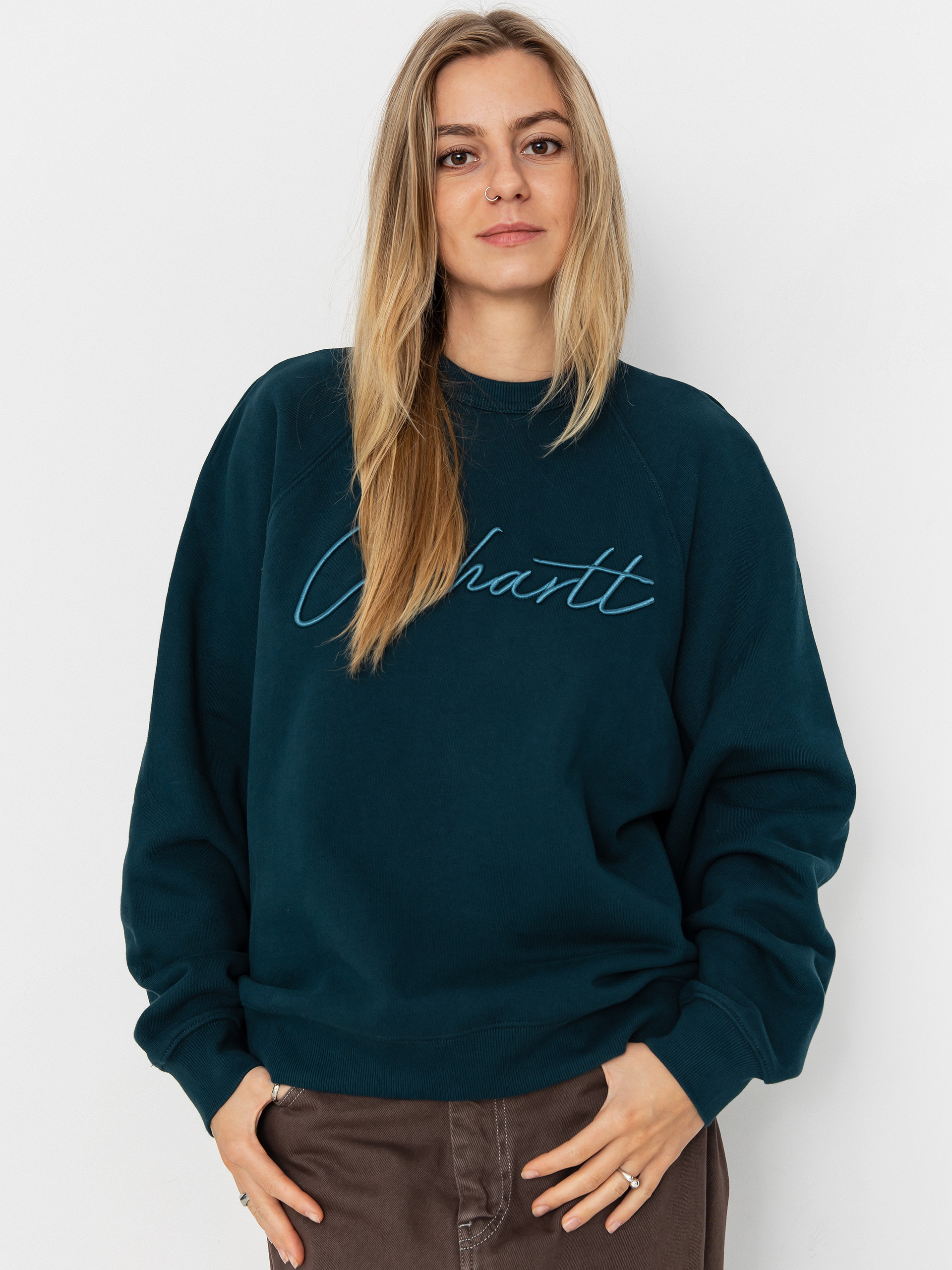 Carhartt WIP Sweatshirt Ray Wmn (deep lagoon)