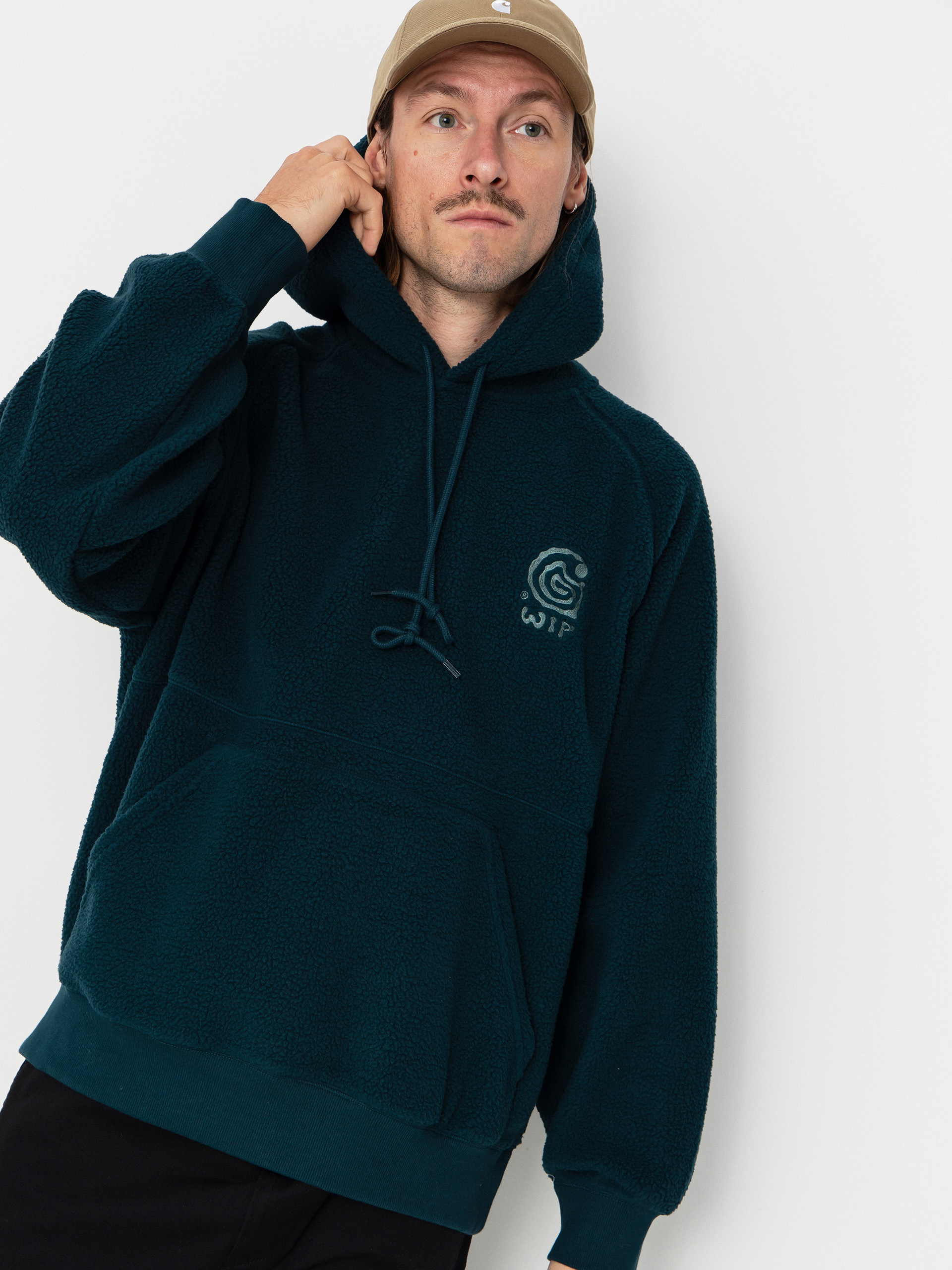 Carhartt WIP Hoodie Helix HD (deep lagoon/silver pine)