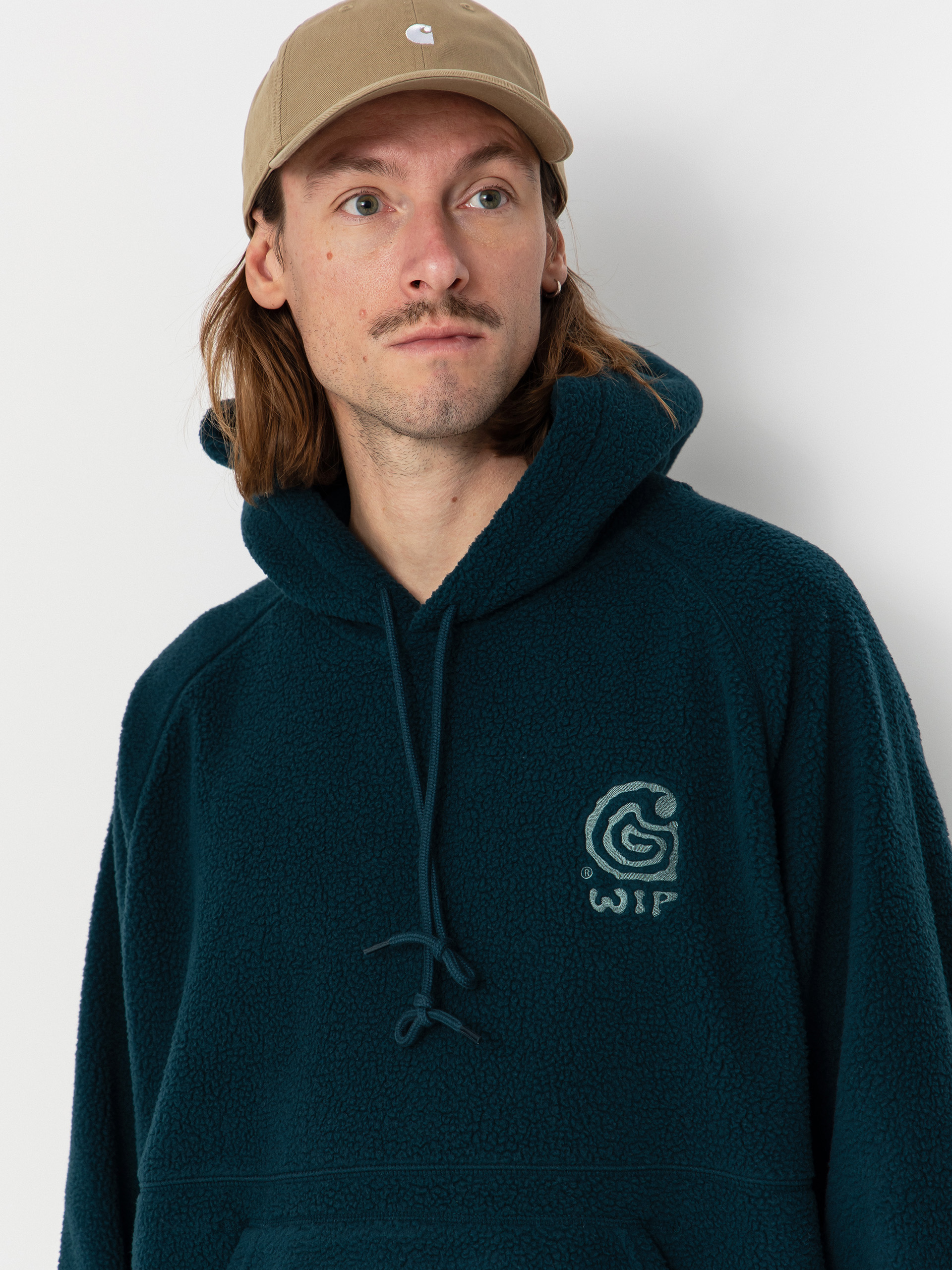 Carhartt WIP Hoodie Helix HD (deep lagoon/silver pine)