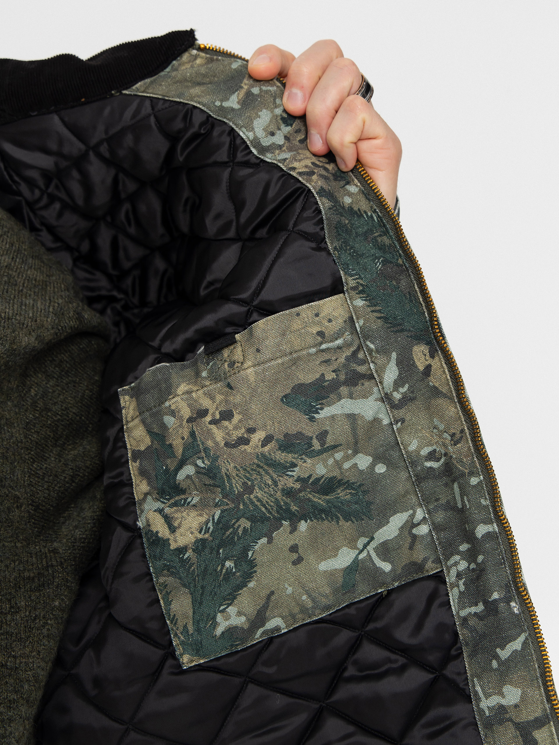 Carhartt WIP Jacket OG Detroit (camo combi/green/black/stone washed)