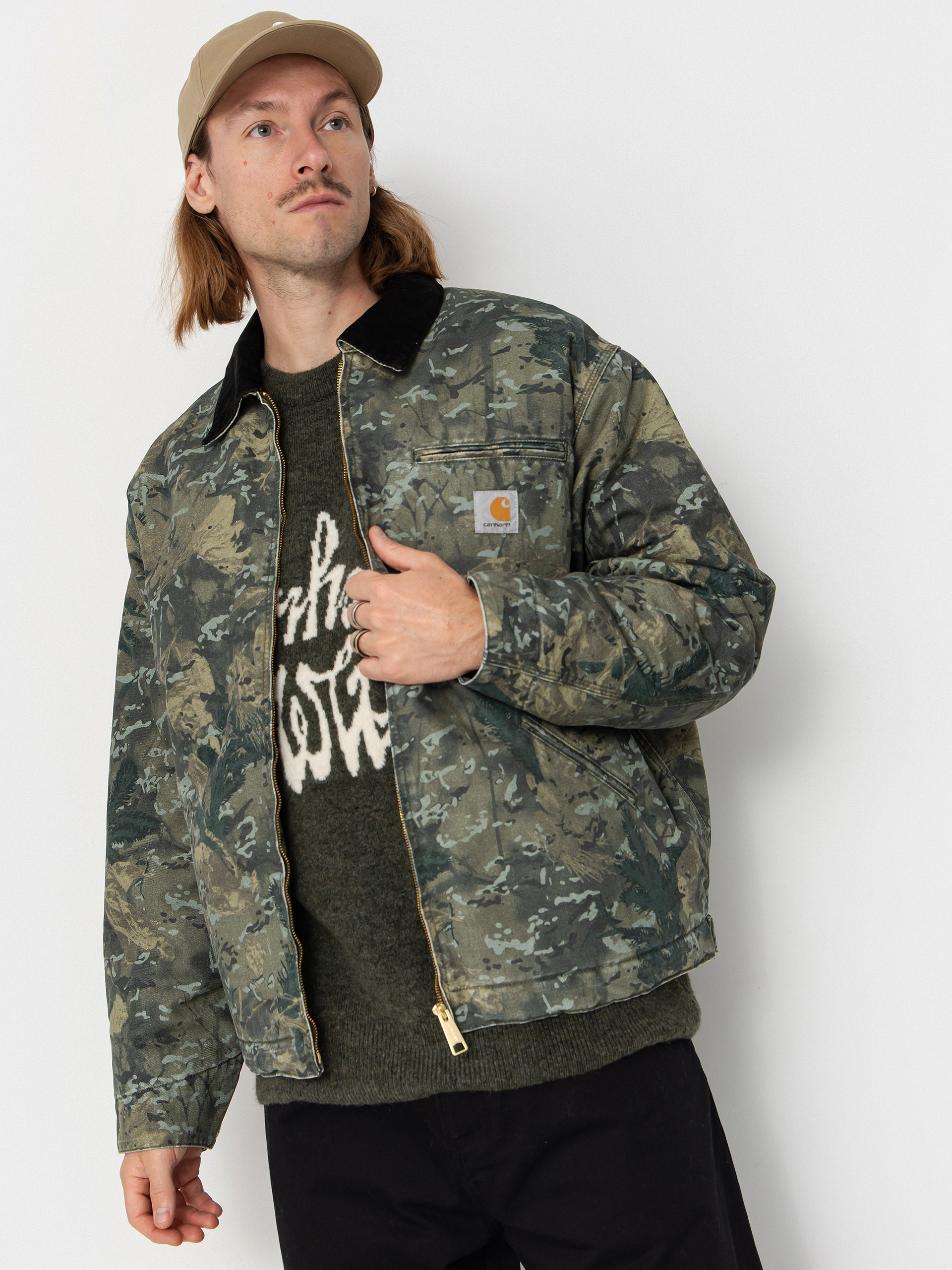 Carhartt WIP Jacket OG Detroit (camo combi/green/black/stone washed)