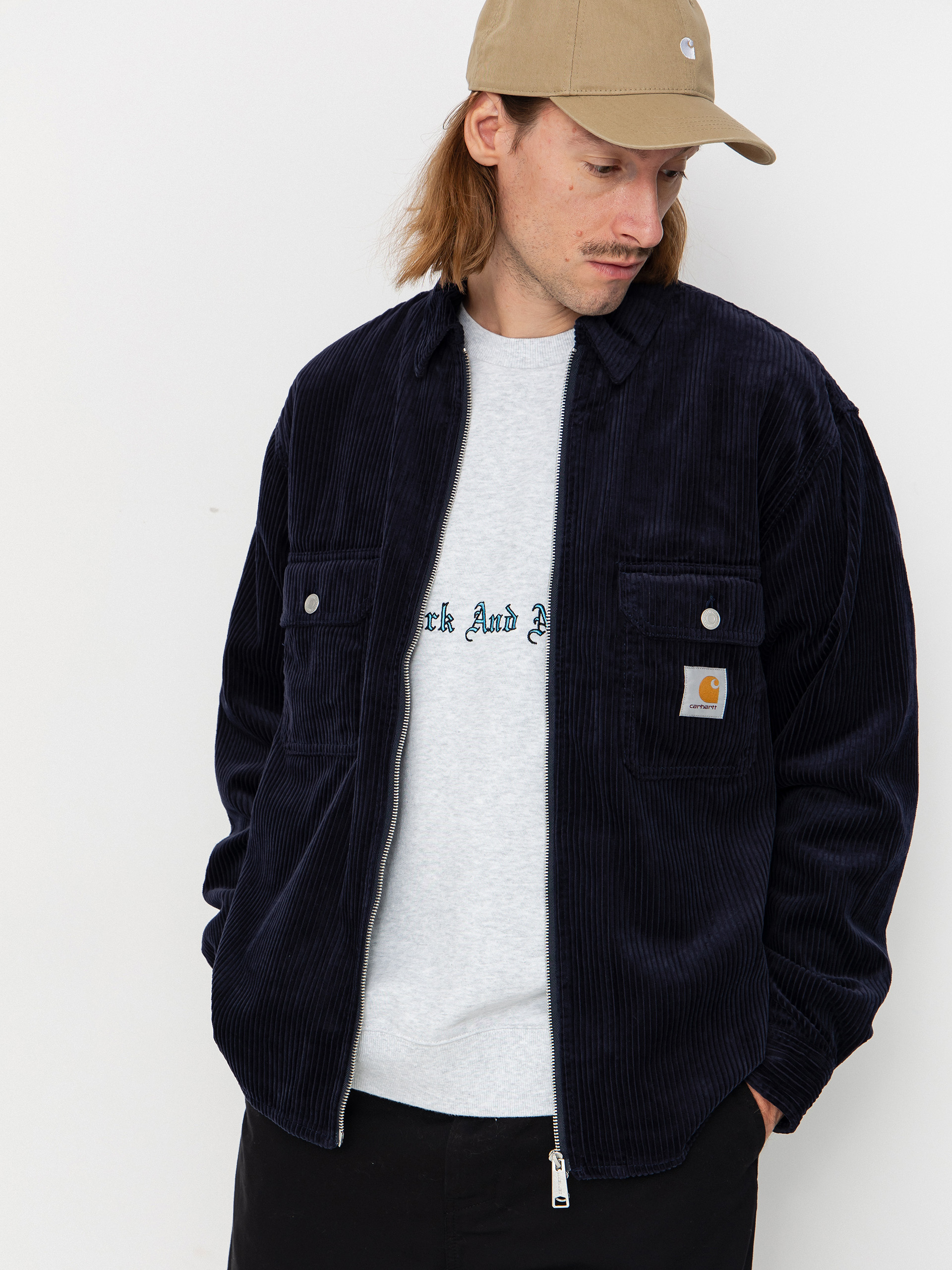 Carhartt WIP Jacke Reynold (dark navy/rinsed)