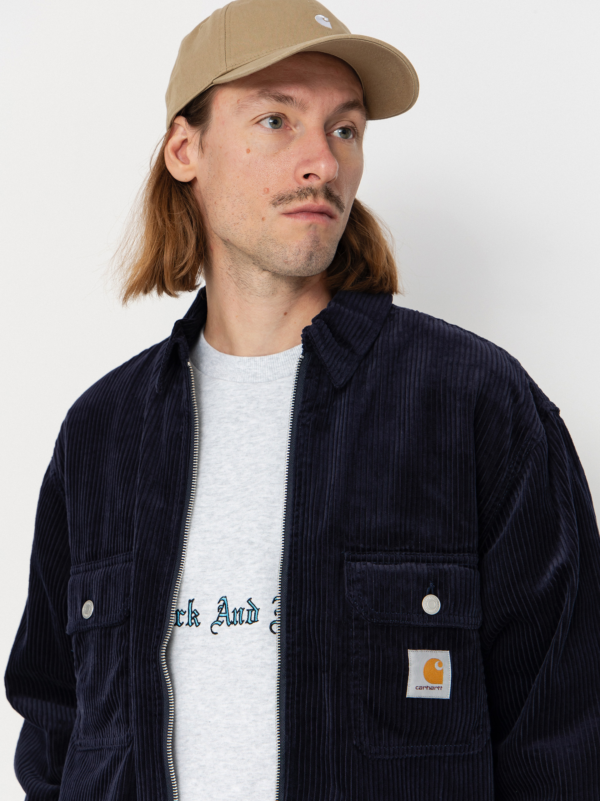 Carhartt WIP Jacke Reynold (dark navy/rinsed)