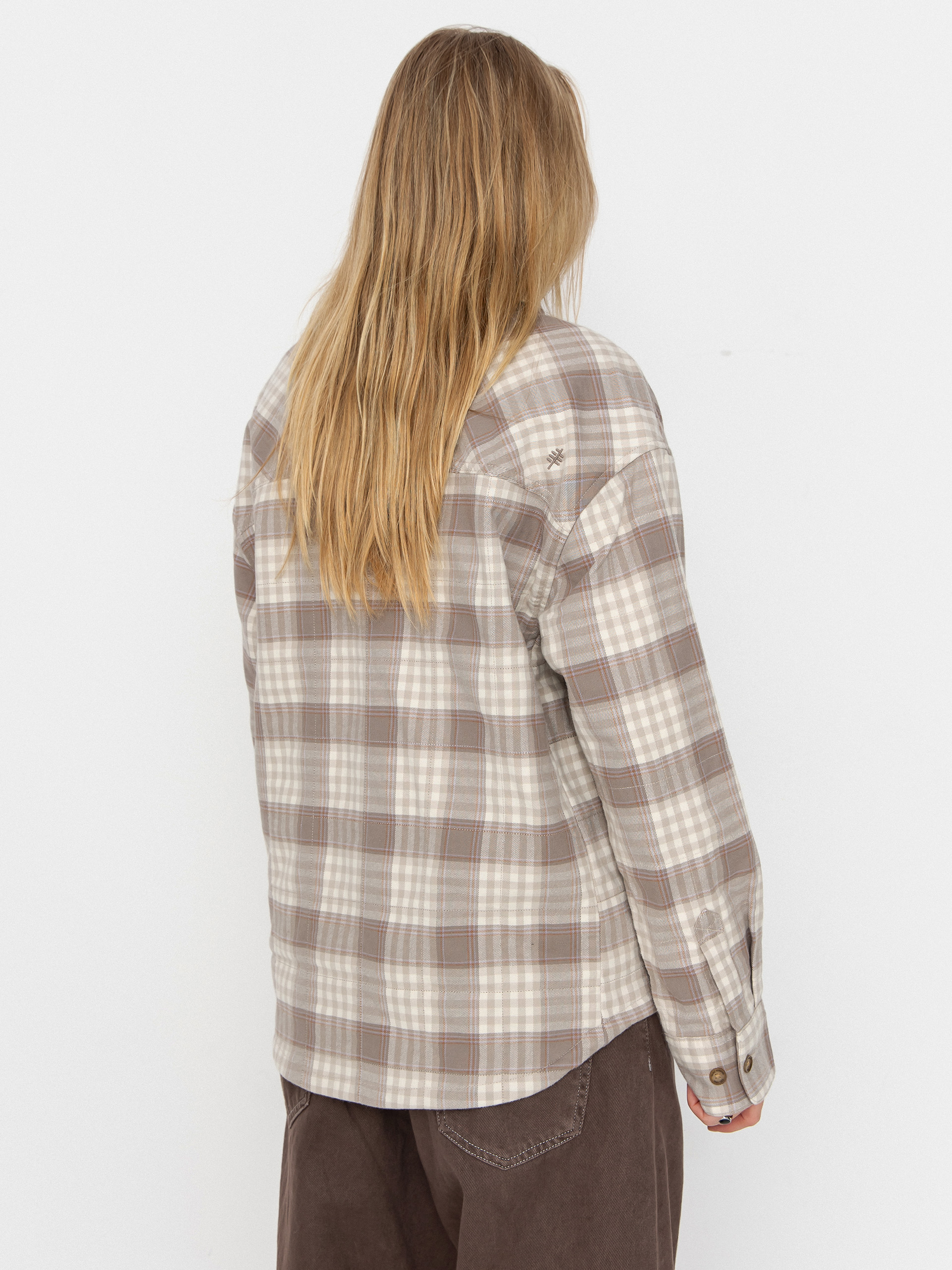 Royal Robbins Vista Flannel Shacket Wmn Shirt (chalk antelope pld)