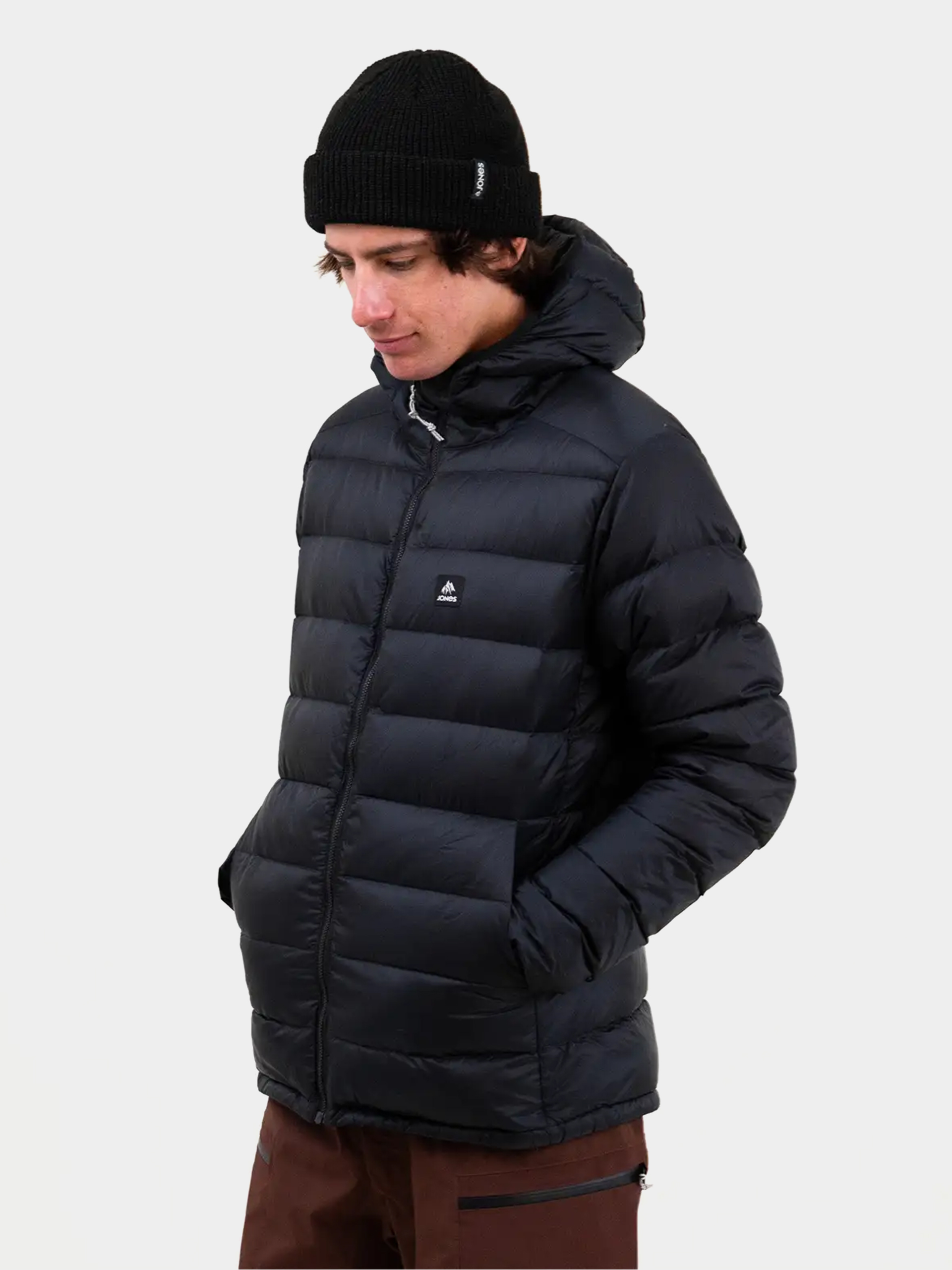 Mens Jones Snowboards Snowboard jacket Re Up Down Rec Hd (stealth black)