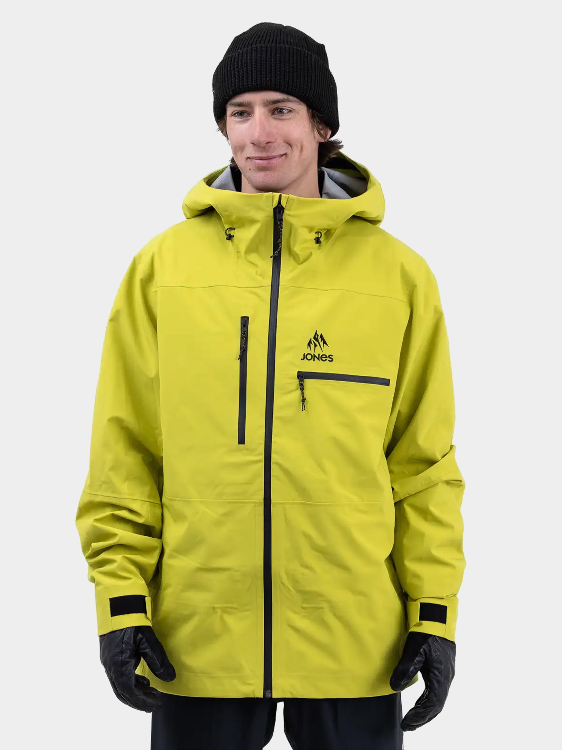 Mens Jones Snowboards Snowboard jacket Shralpinist Str Rec (lime green)