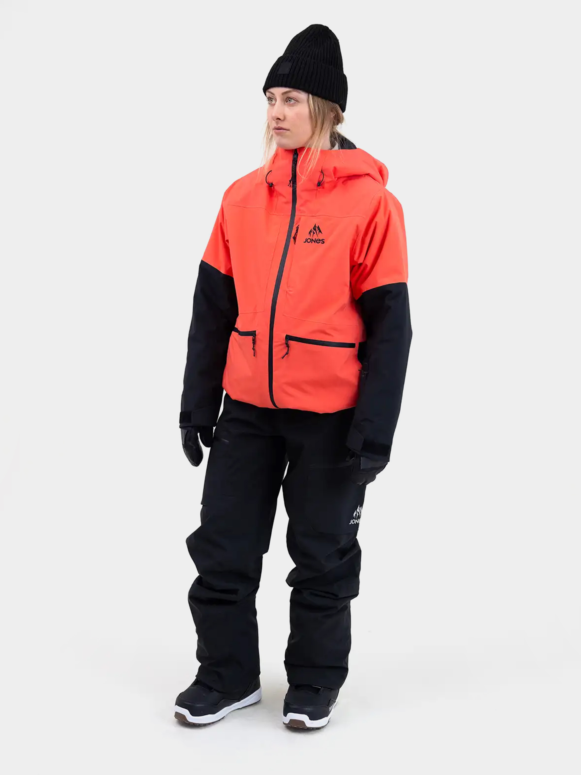 Womens Jones Snowboards Snowboard jacket Mtn Surf Rec (deep coral)