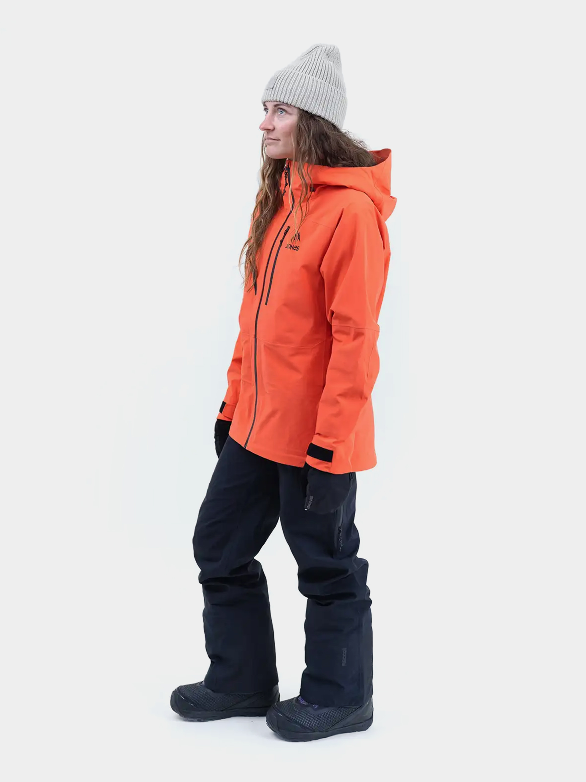 Womens Jones Snowboards Shralpinist Str Rec Snowboard jacket (deep coral)