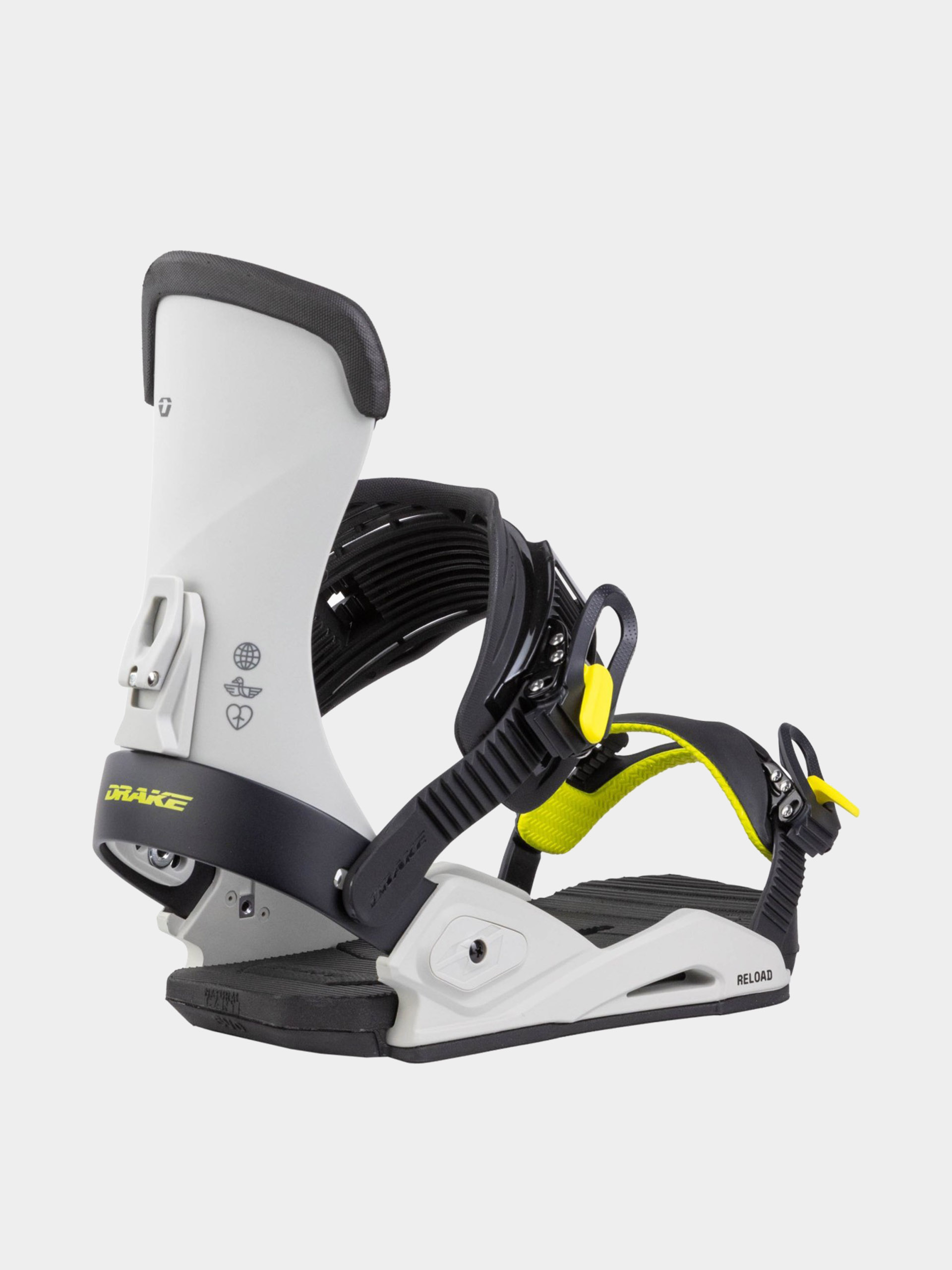 Drake Snowboard bindings Reload (grey/lime)
