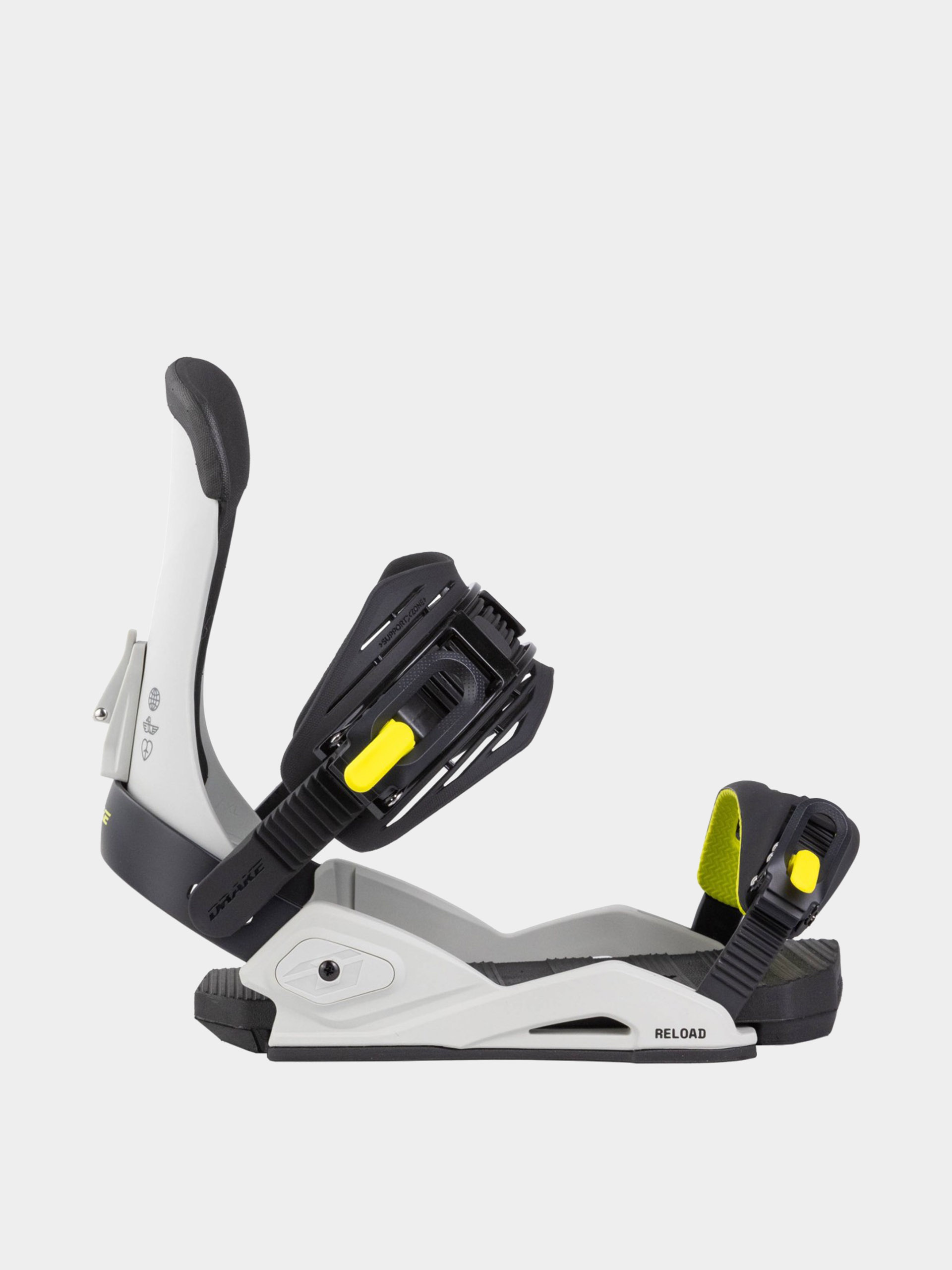 Mens Drake Snowboard bindings Reload (grey/lime)