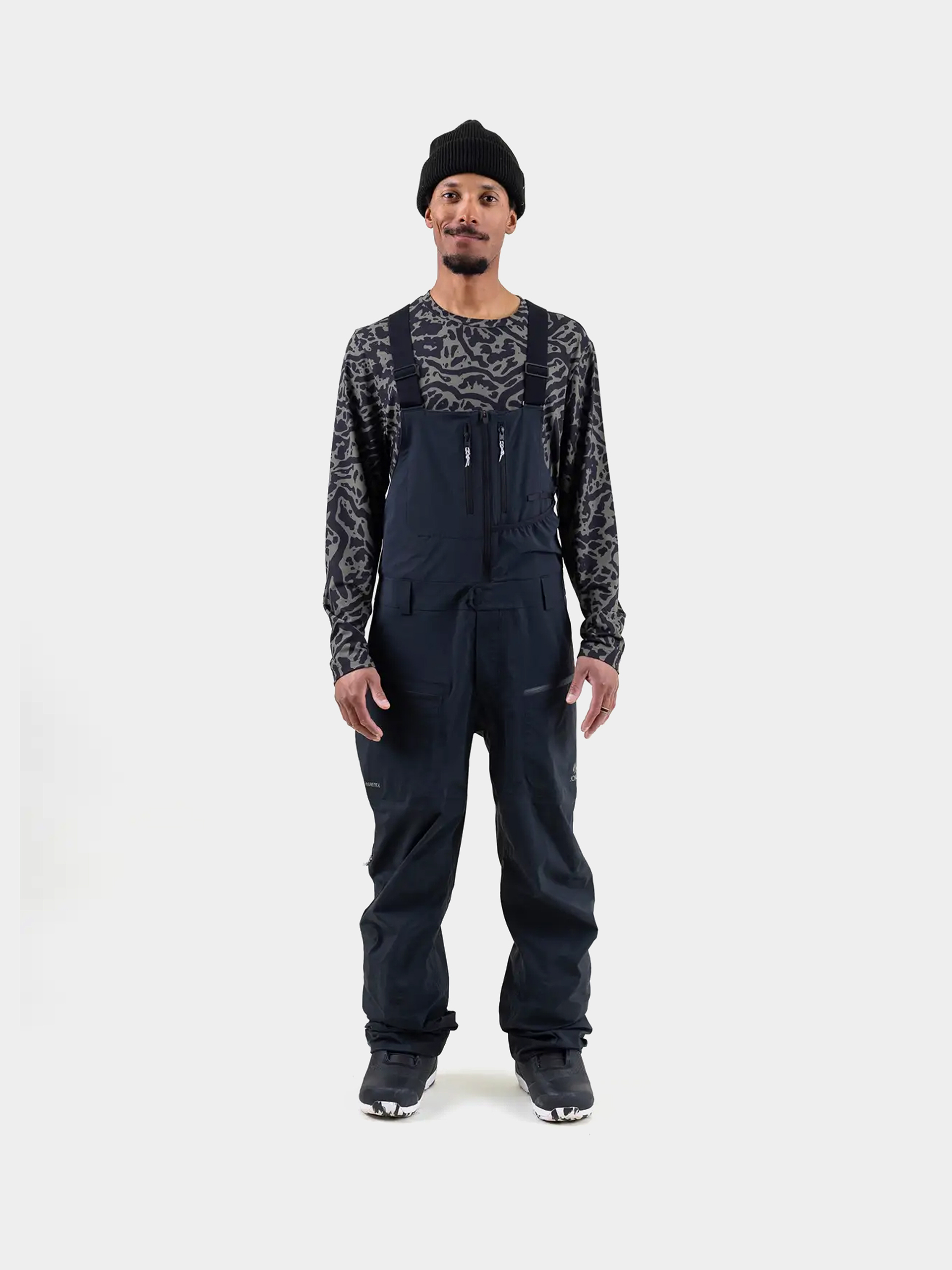 Mens Jones Snowboards Snowboard pants Shralpinist Gtx Rec Bib (stealth black)