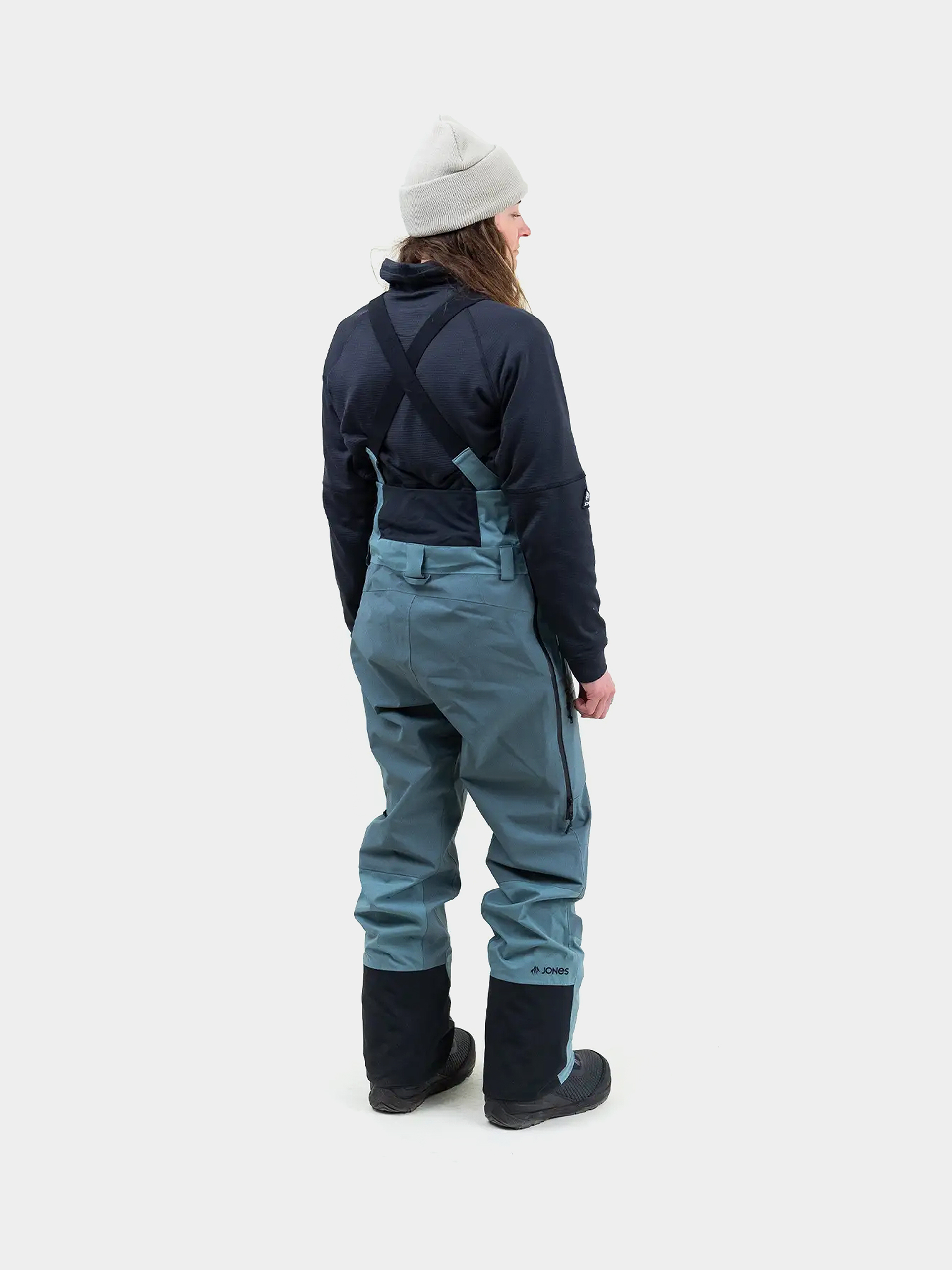 Womens Jones Snowboards Mtn Surf Rec Bib Snowboard pants (atlantic blue)