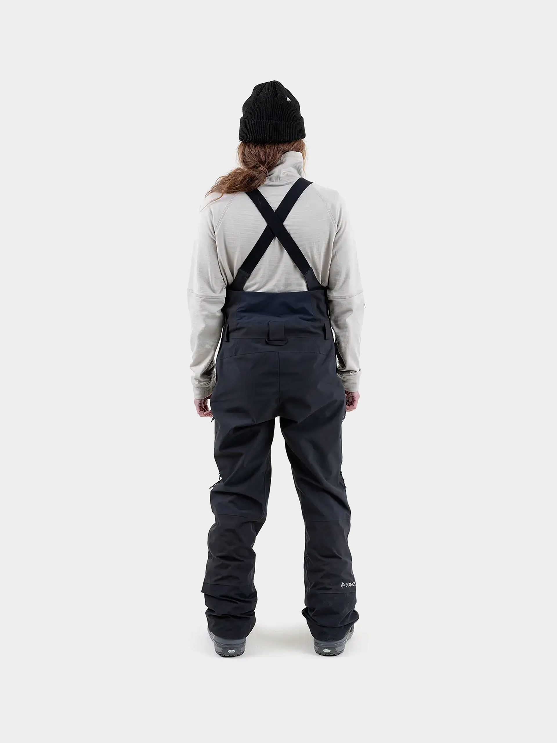 Womens Jones Snowboards Mtn Surf Rec Bib Snowboard pants (stealth black)