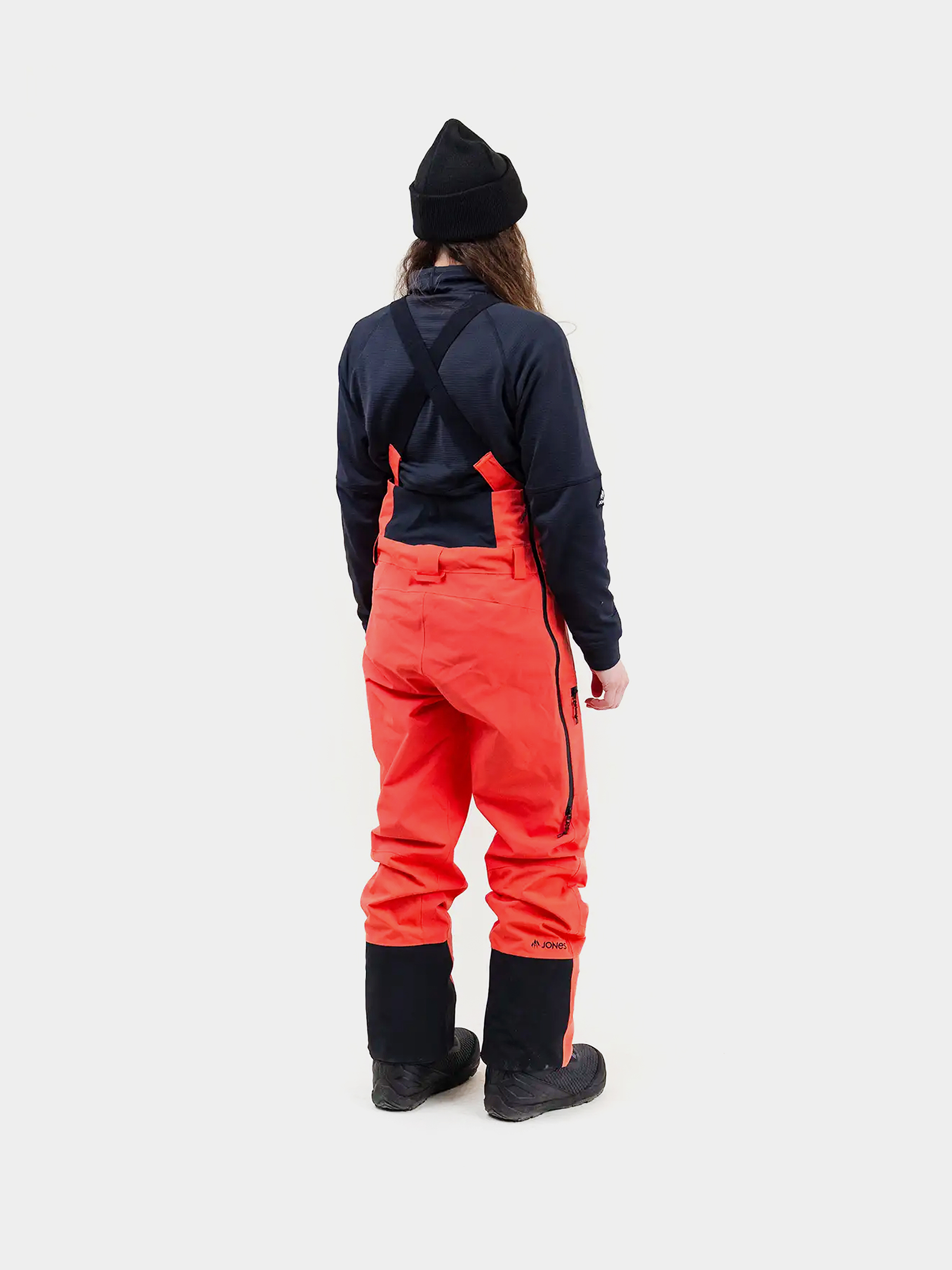 Womens Jones Snowboards Mtn Surf Rec Bib Snowboard pants (deep coral)