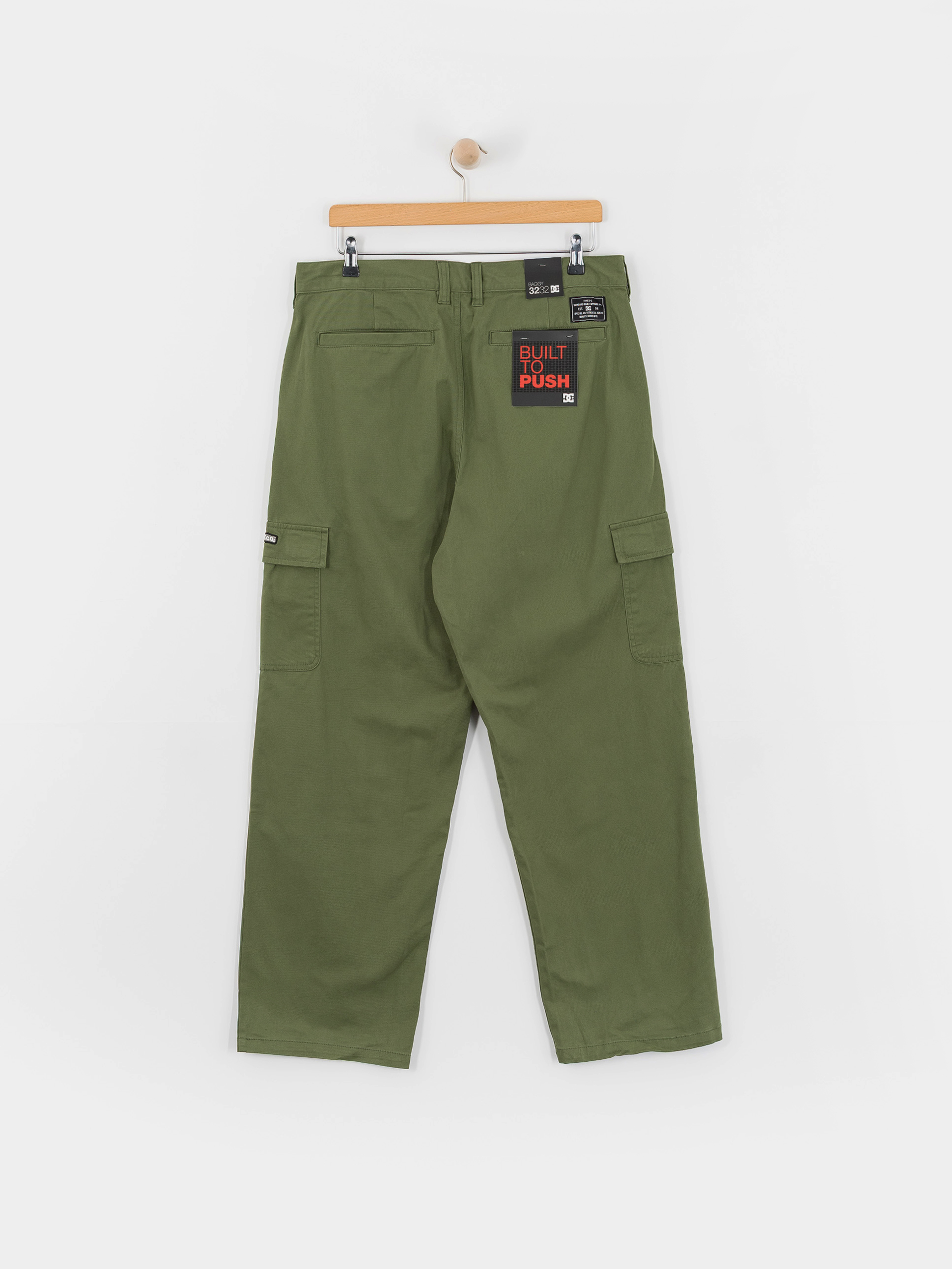 DC Worker Baggy Chino Cargo Pants - green (bronze green)