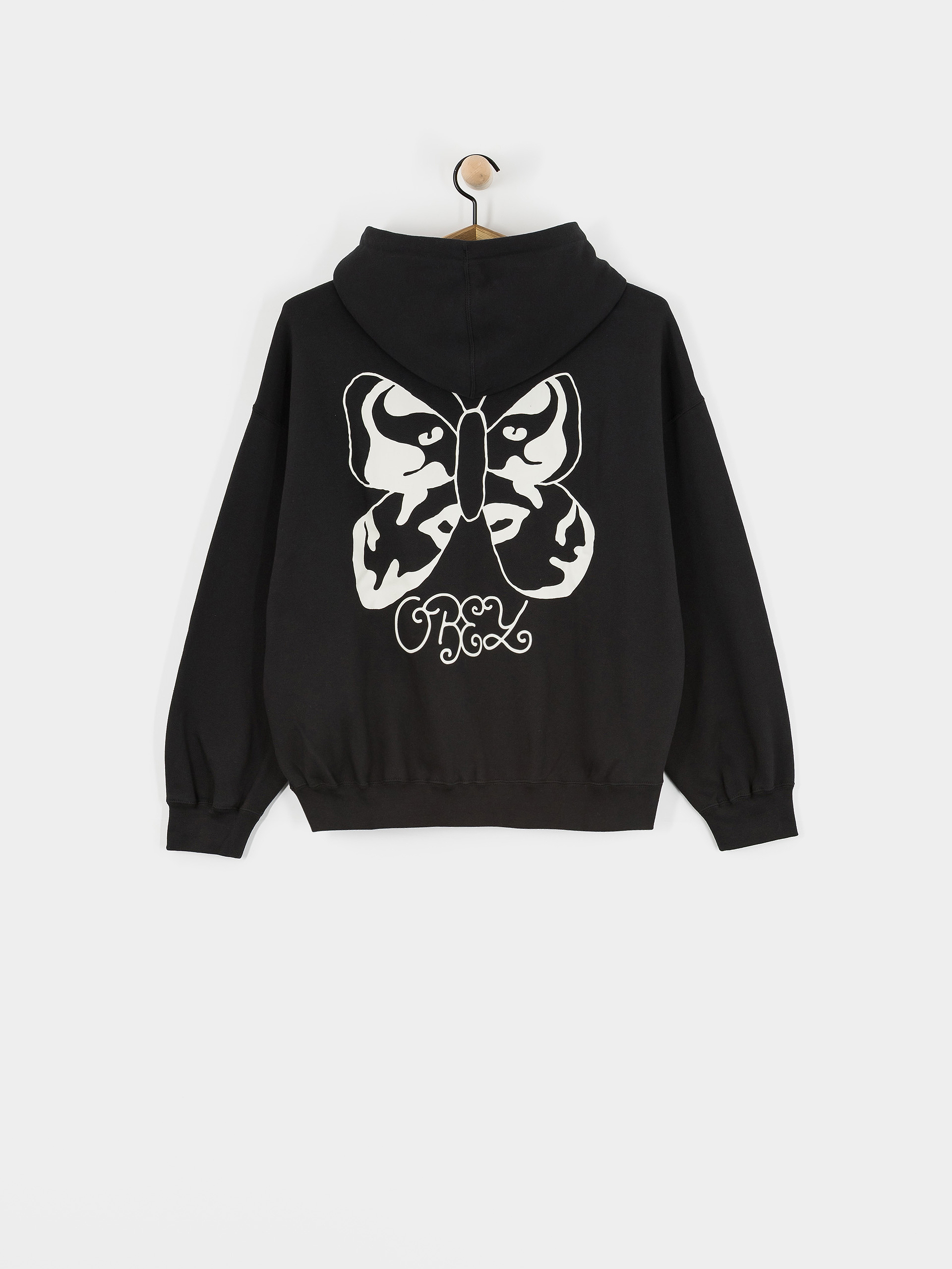 OBEY Hoodie Butterfly Baggy Relaxed HD Wmn (digital black)