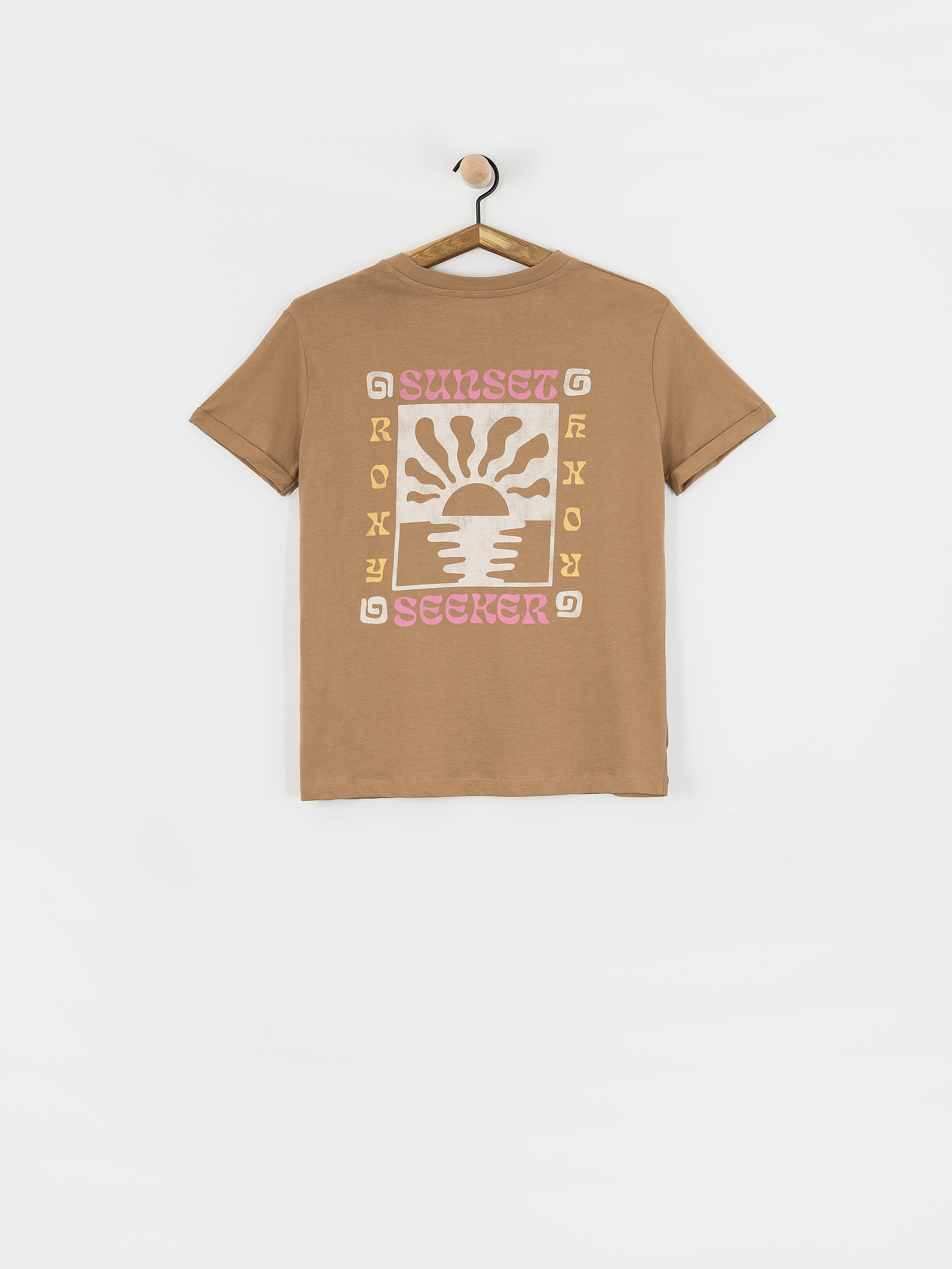 Roxy T-Shirt Oceanregular Poster Wmn (woodsmoke)