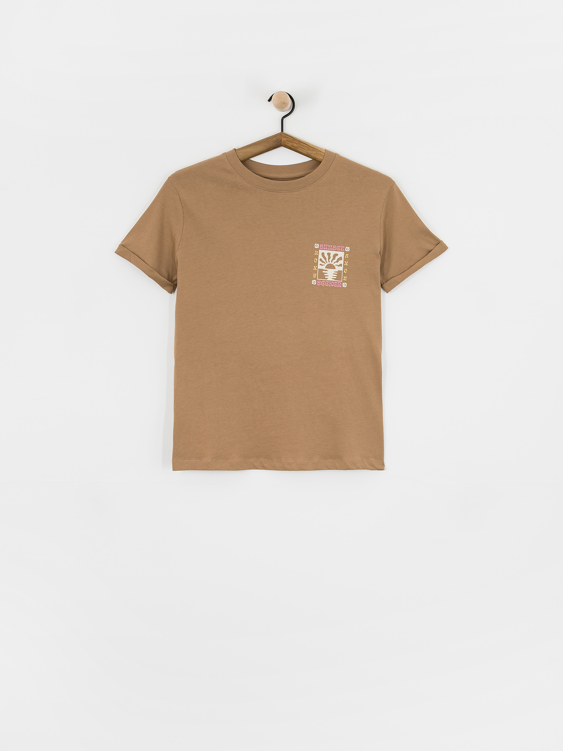 Roxy T-Shirt Oceanregular Poster Wmn (woodsmoke)