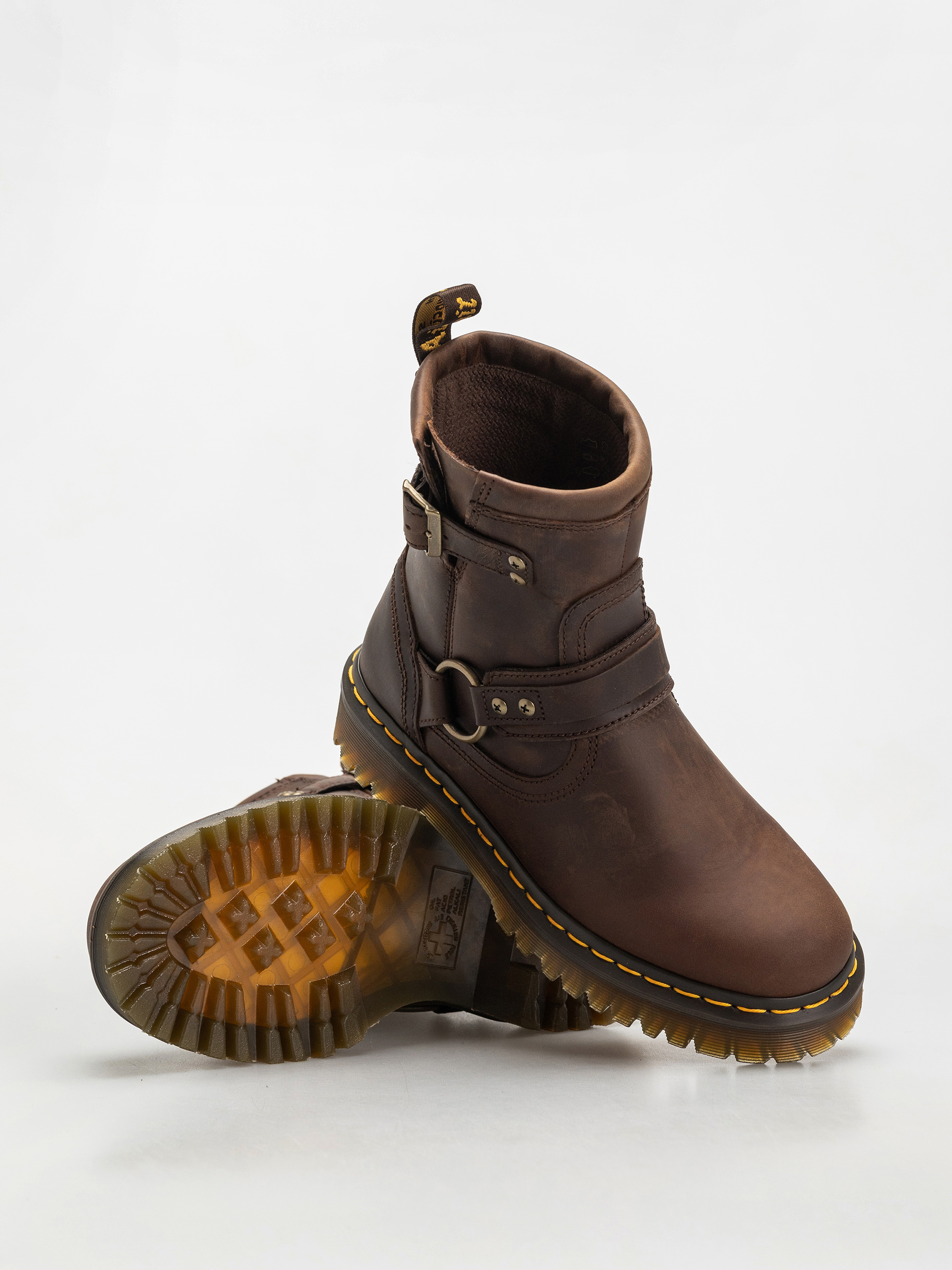 Dr. Martens Anistone HRNS Ankle Shoes (dark brown crazy horse)