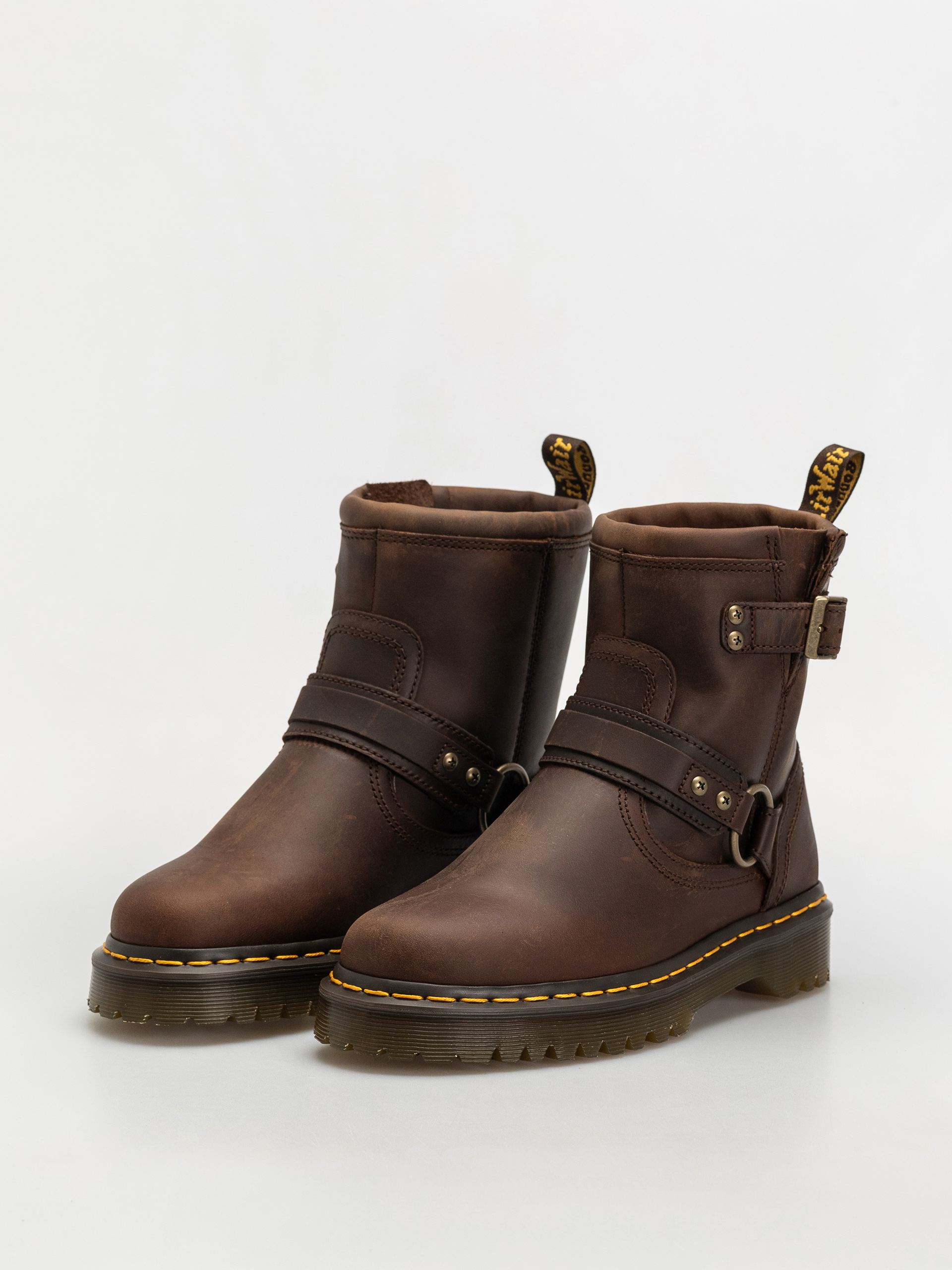 Dr. Martens Anistone HRNS Ankle Shoes (dark brown crazy horse)
