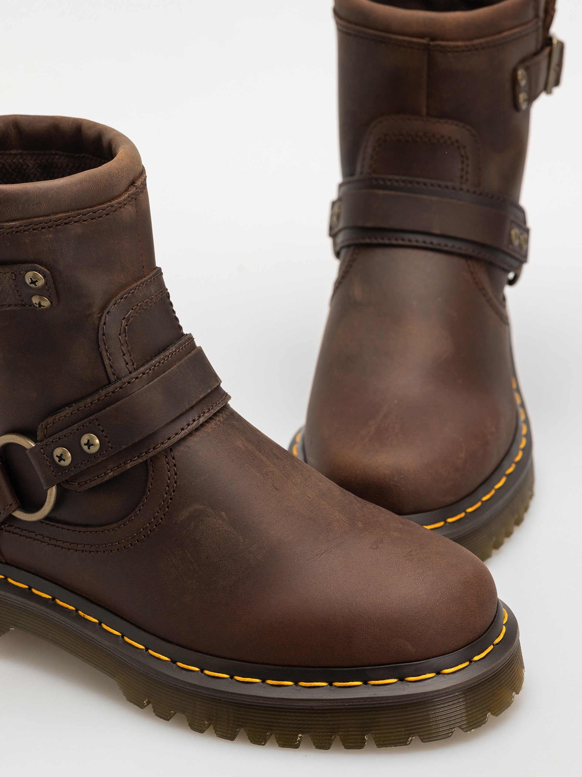 Dr. Martens Anistone HRNS Ankle Shoes (dark brown crazy horse)