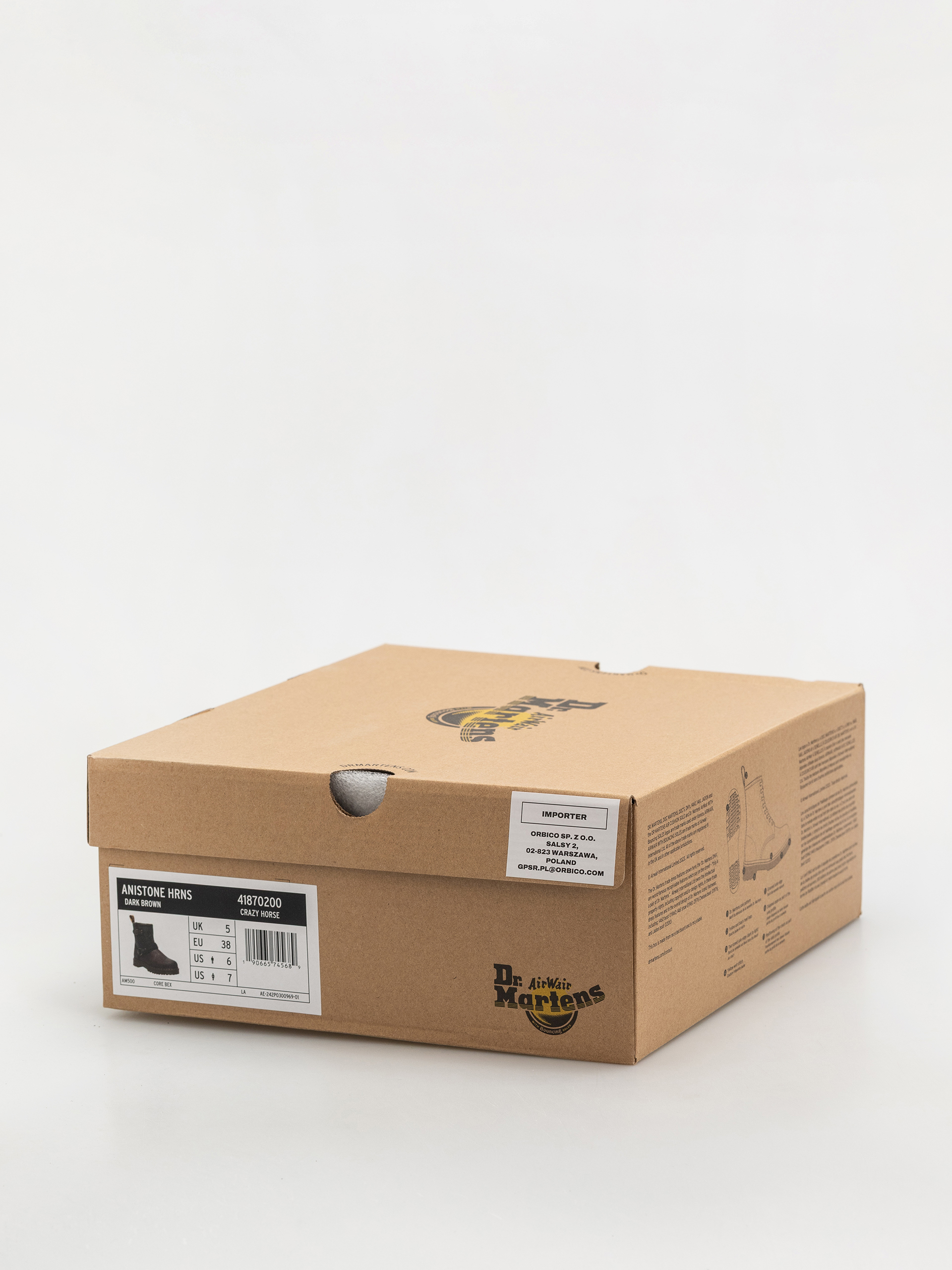 Dr. Martens Anistone HRNS Ankle Schuhe (dark brown crazy horse)