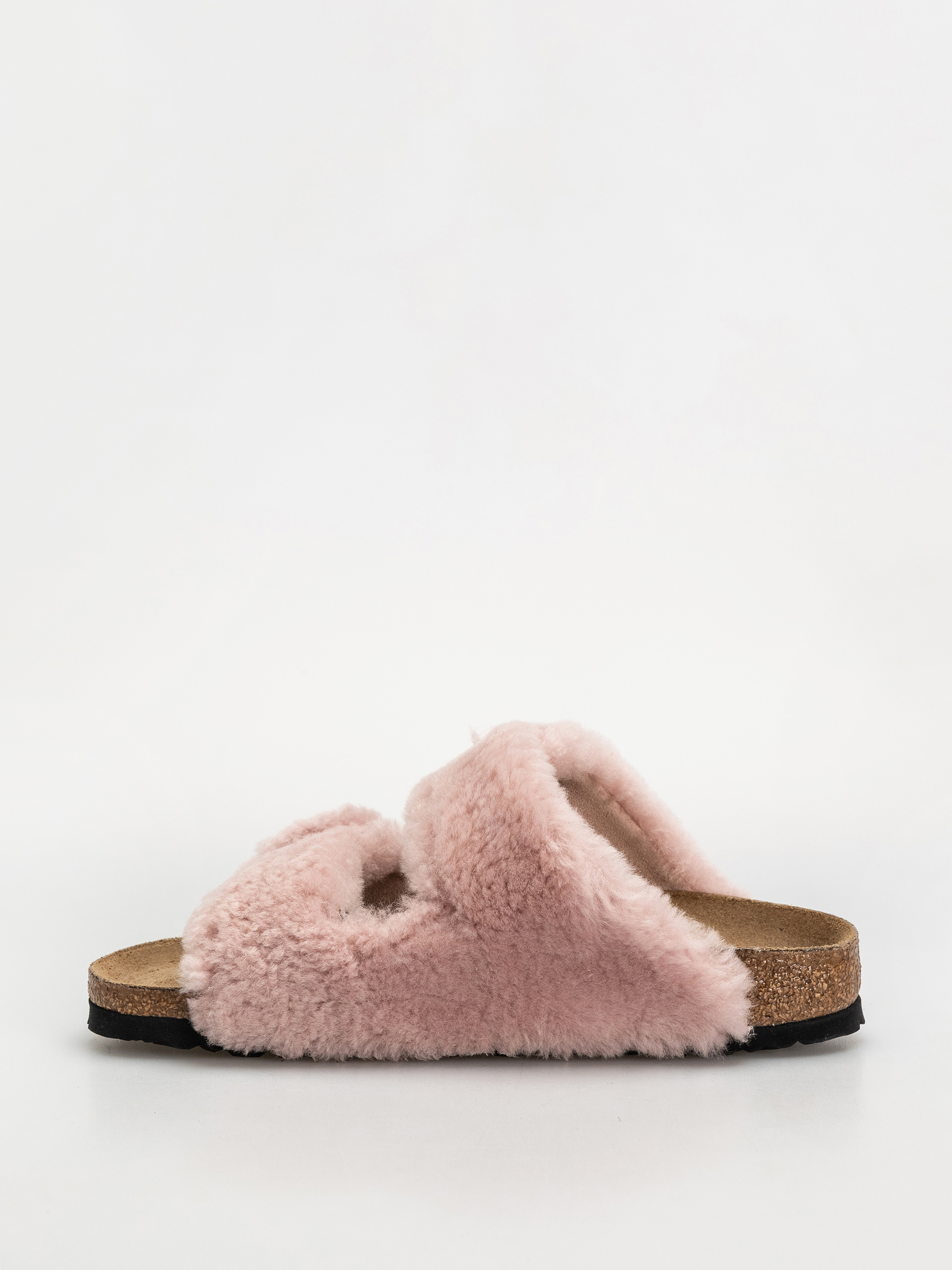 Birkenstock Arizona Shearling Cover Upper Narrow Wmn Flip Flops (crystal rose)