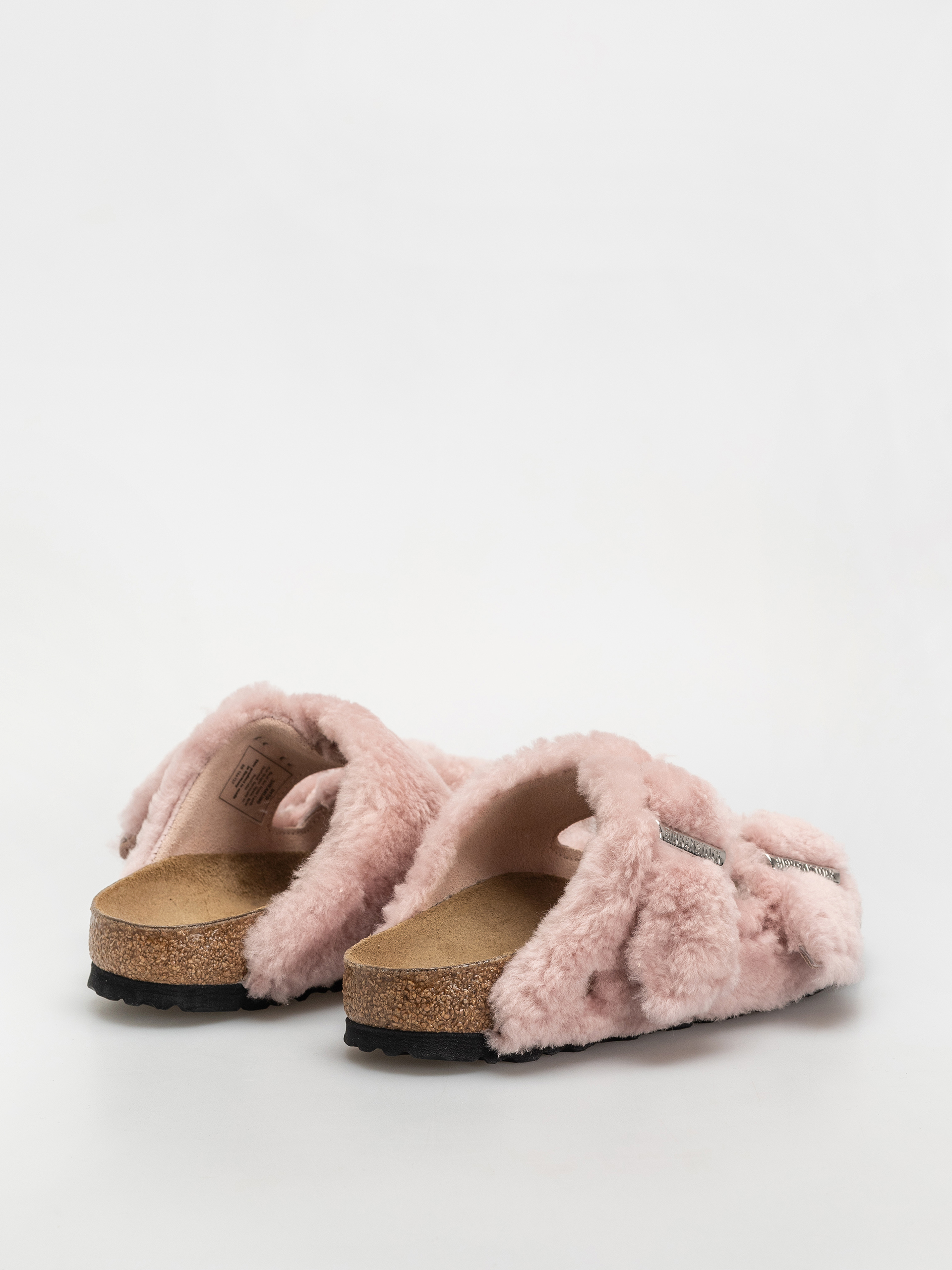 Birkenstock Arizona Shearling Cover Upper Narrow Wmn Flip-flops (crystal rose)