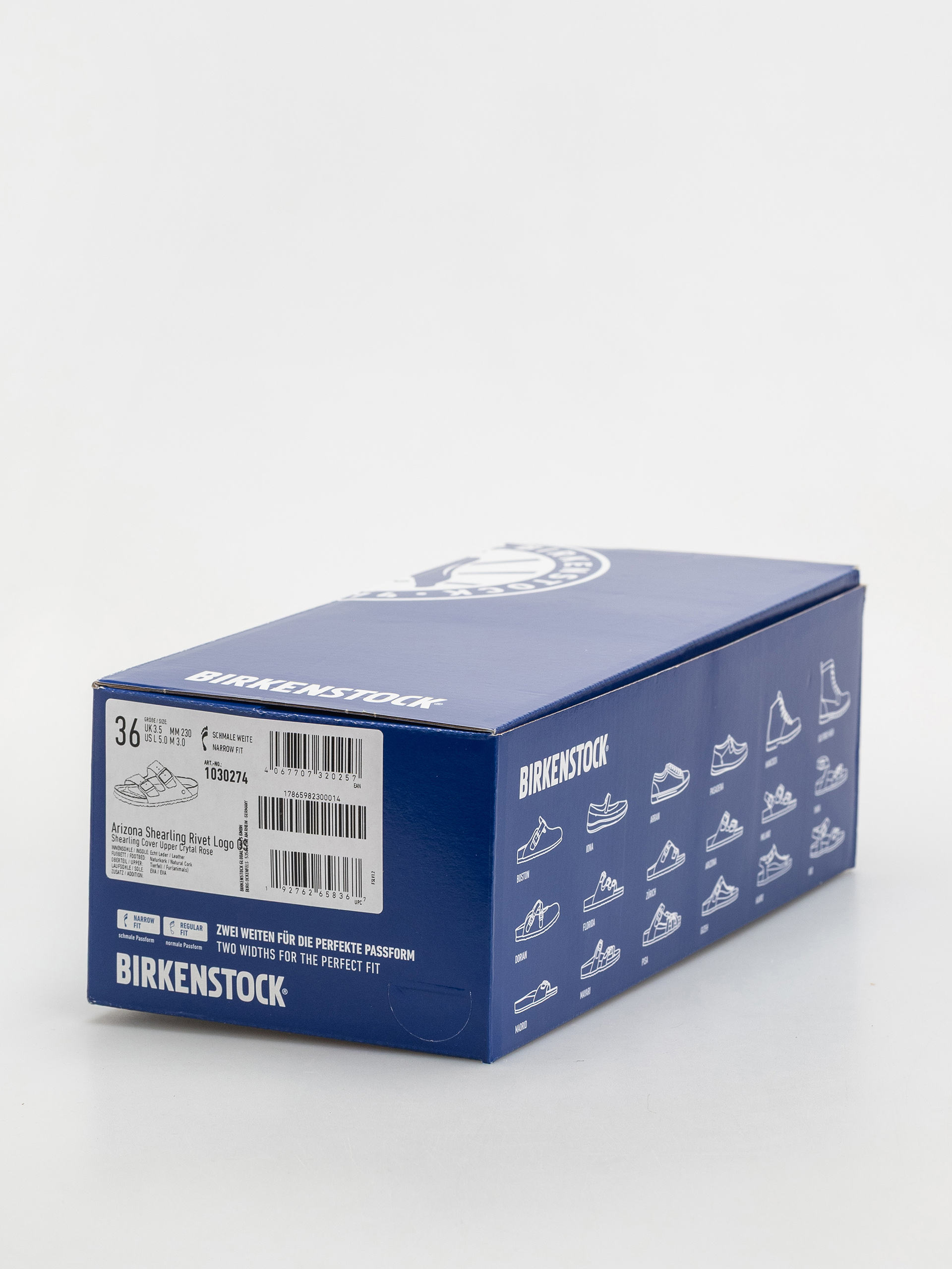 Birkenstock Arizona Shearling Cover Upper Narrow Wmn Flip-flops (crystal rose)