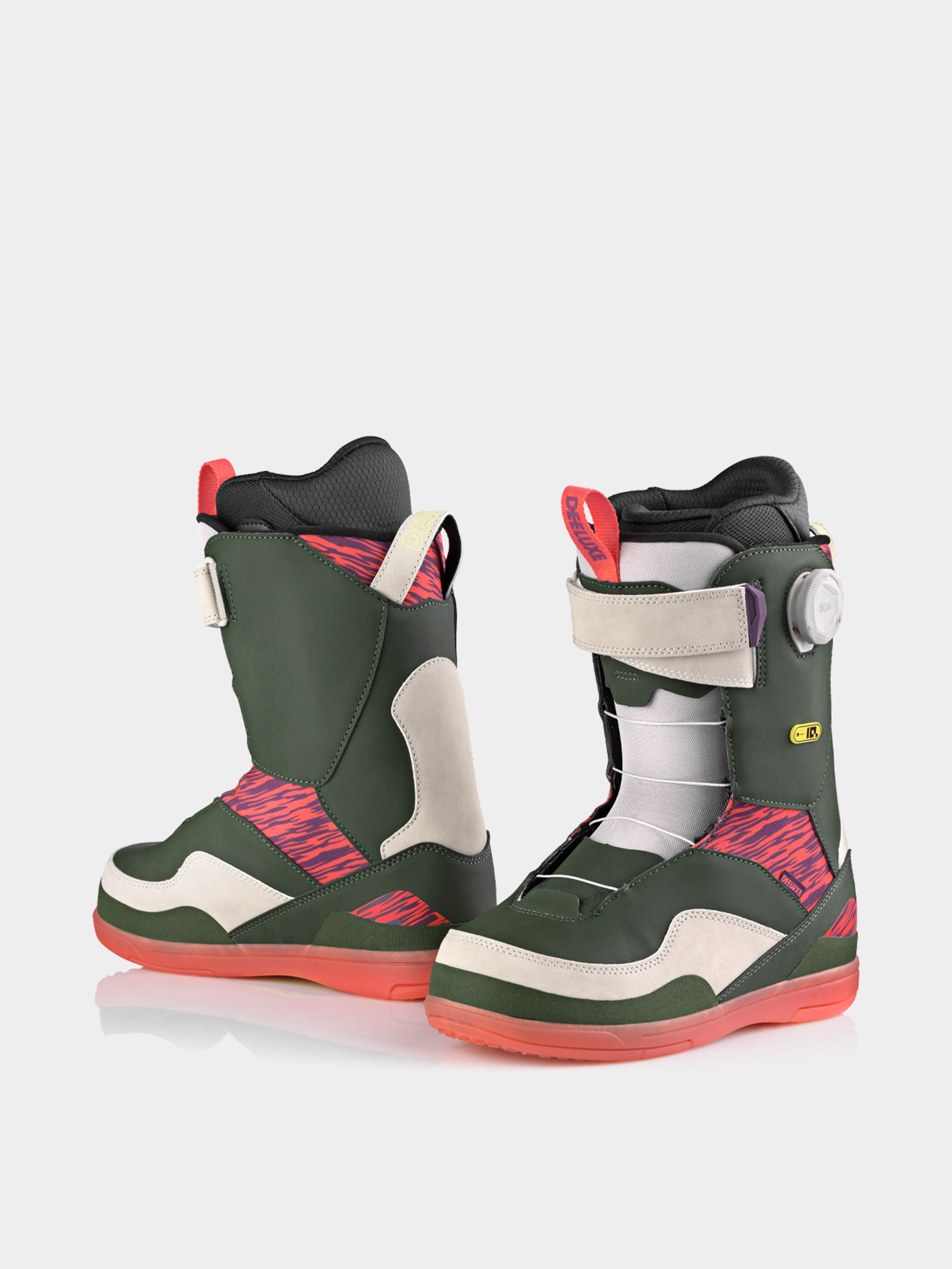 Deeluxe Snowboard boots ID Lara Boa Wmn - red, green (vibrant green)