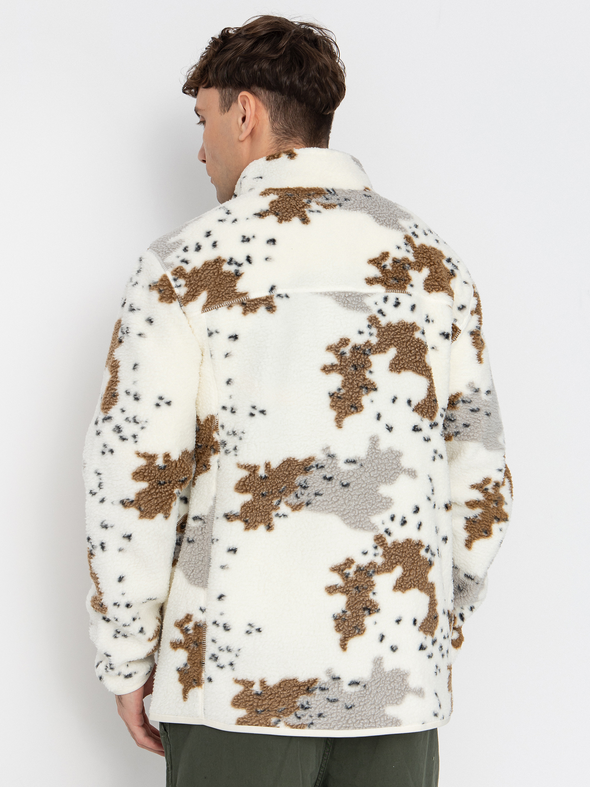 Herren Volcom Nelson Sherpa ZHD Fleece Jacke (white)