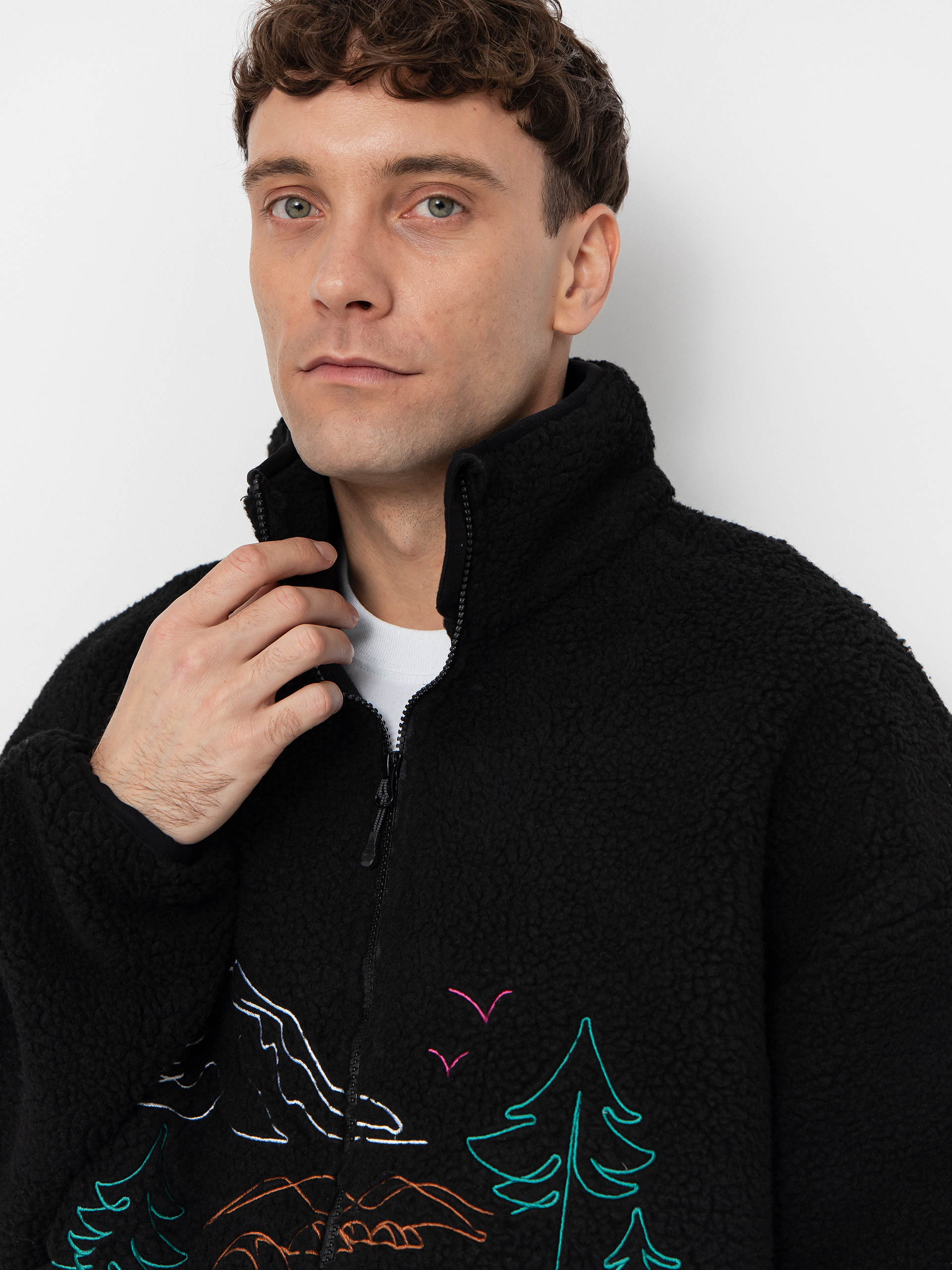 Mens Picture Hafdals Embro Fleece  (black)