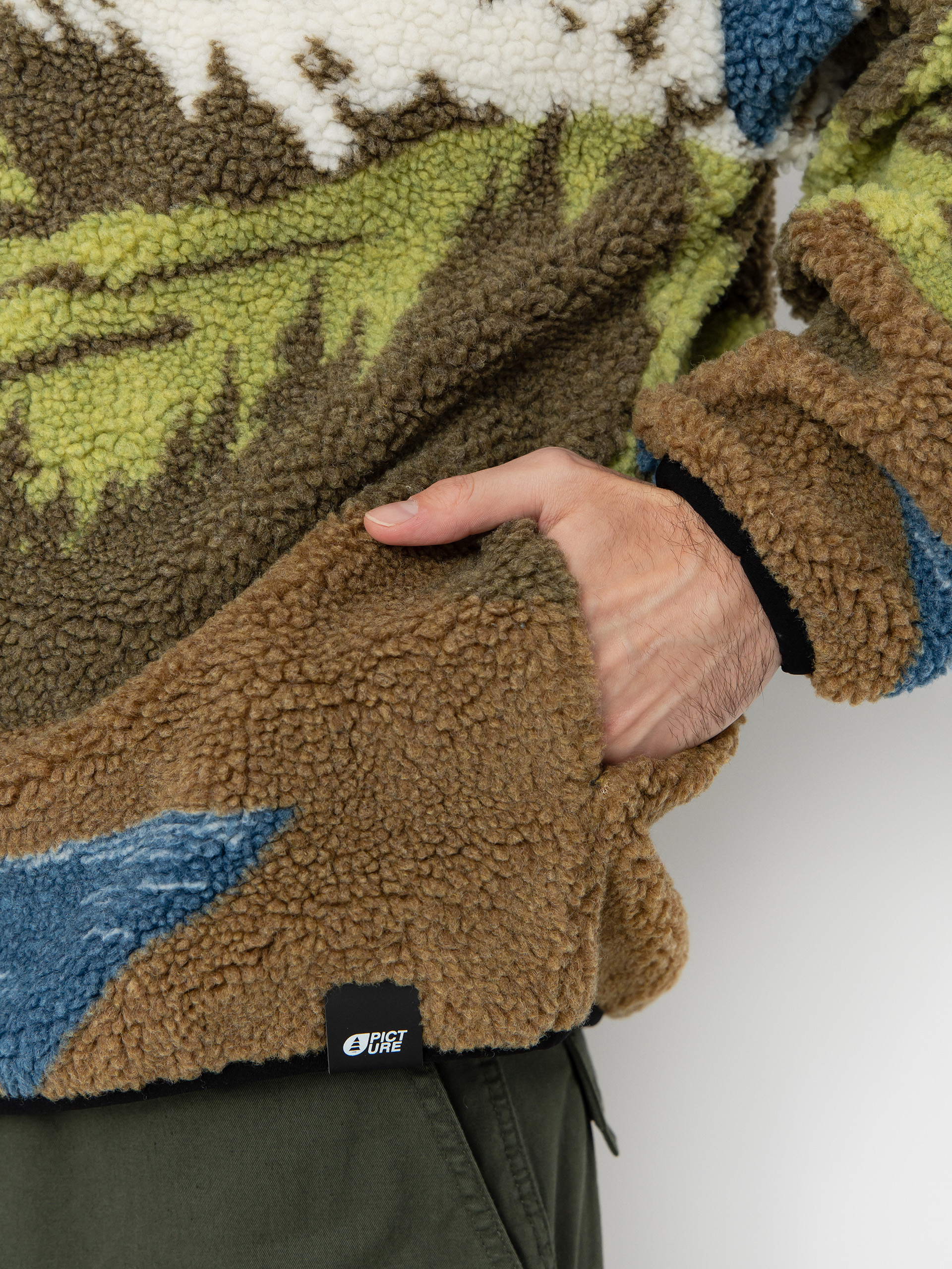 Mens Picture Hafdals Fleece  (cloudy landsc sherpa m)