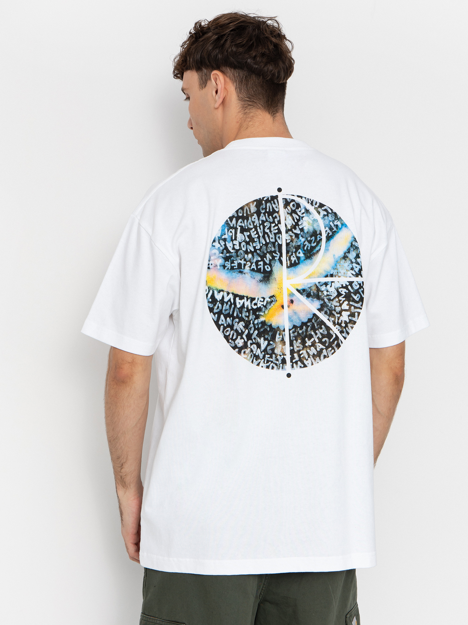 Polar Skate T-Shirt Fill Logo Searching For Peace (white)