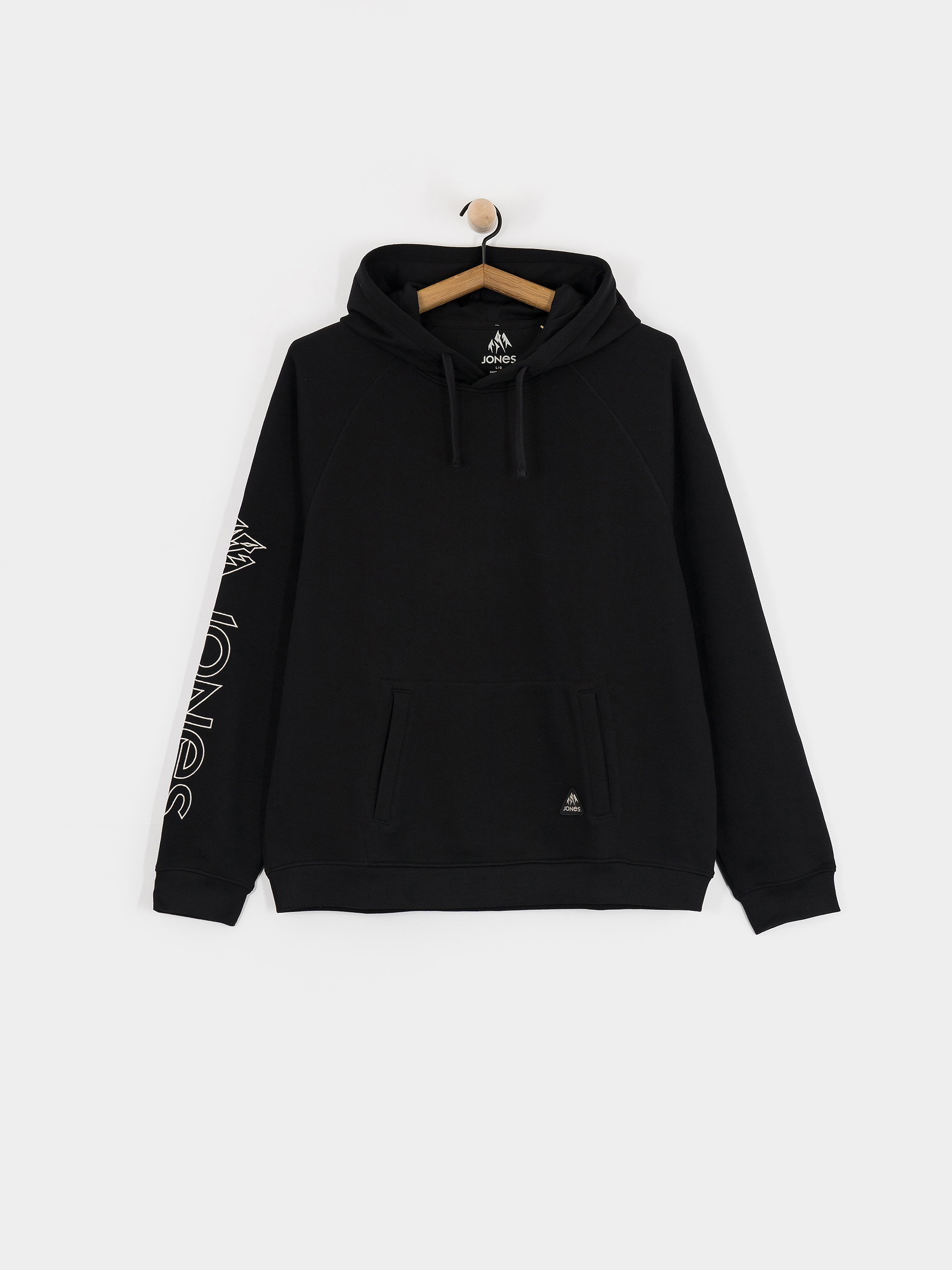 Jones Snowboards Truckee Org Cot Hoodie (stealth black)