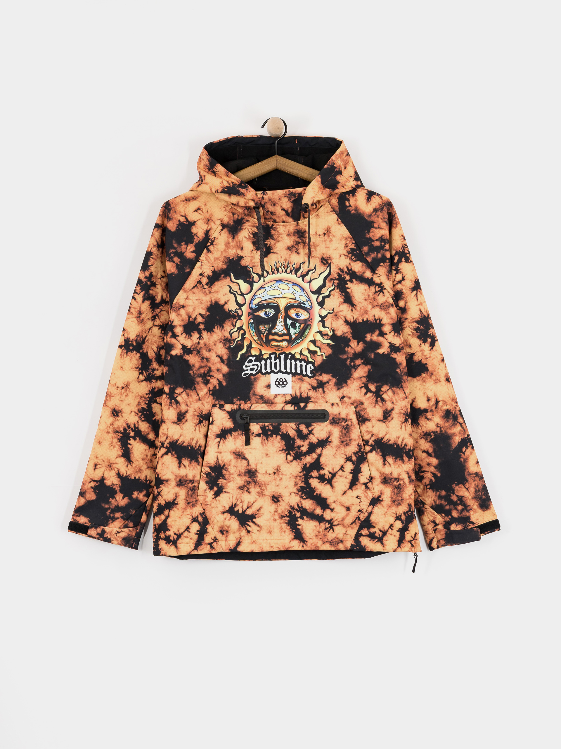 686 Aktives Sweatshirt Waterproof HD (sublime orange tie dye)