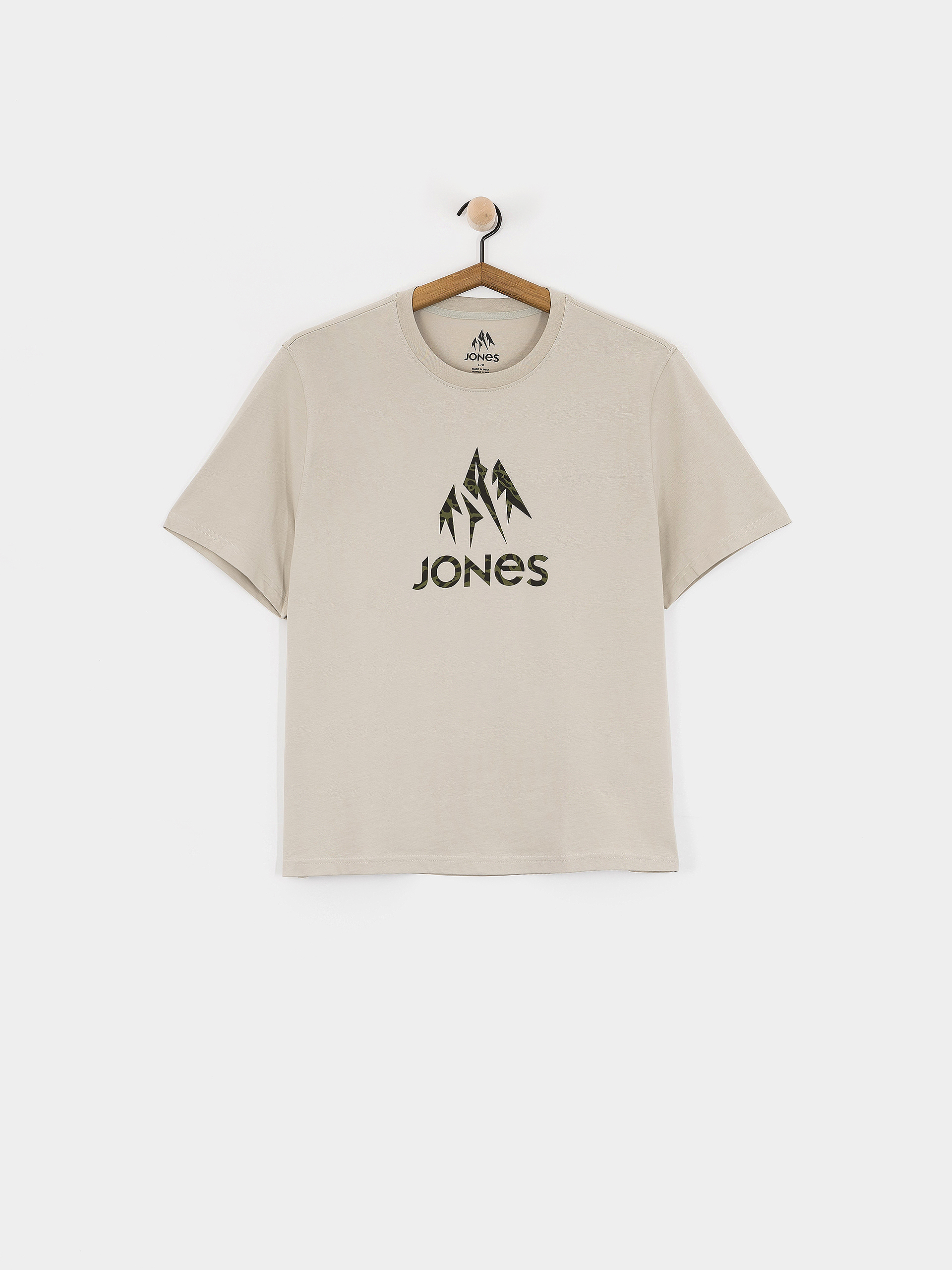 Jones Snowboards Truckee Org Cot T-shirt (smoke gray)