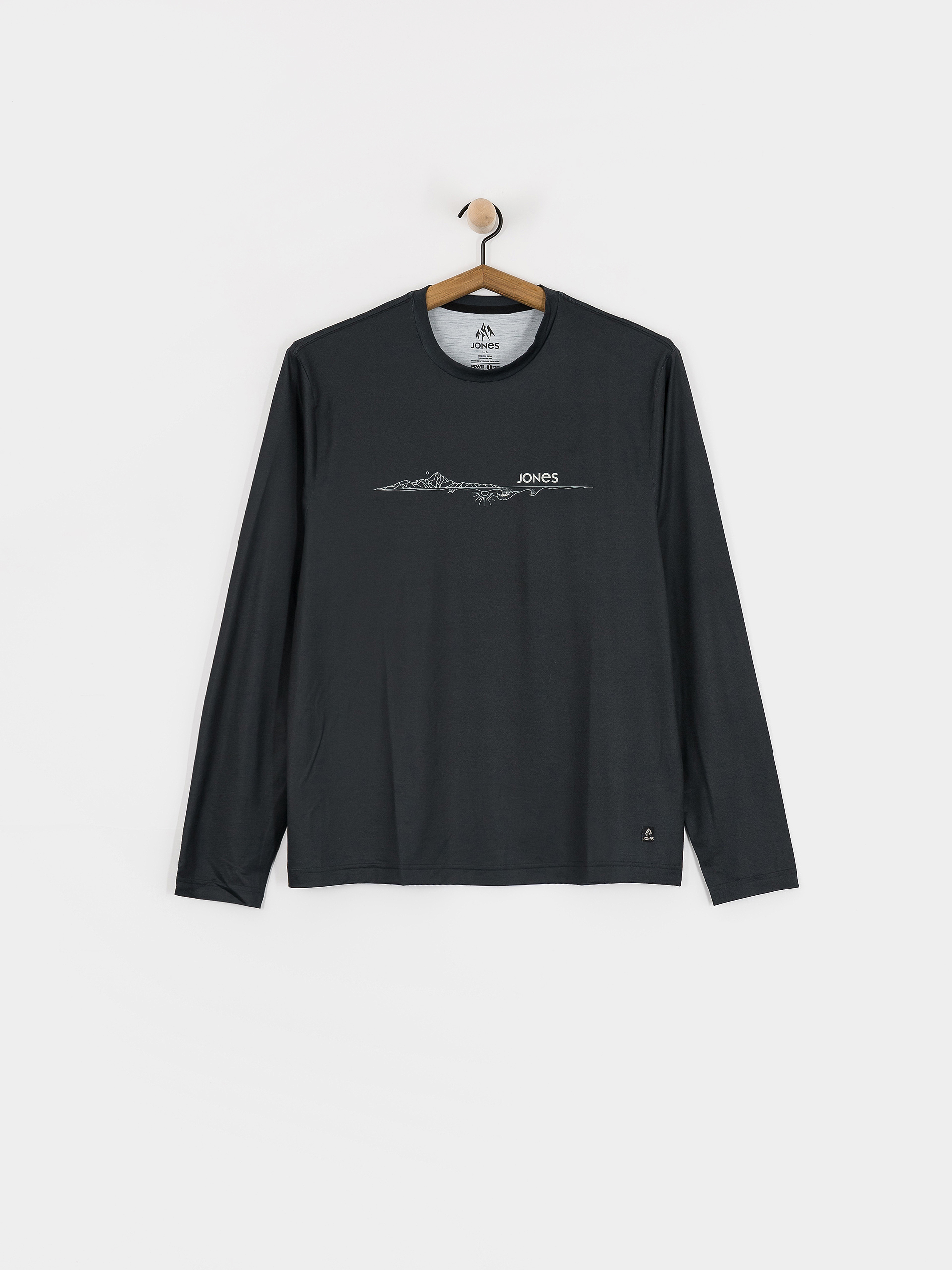 Jones Snowboards Hemd Rec Tech Ls (stealth black)