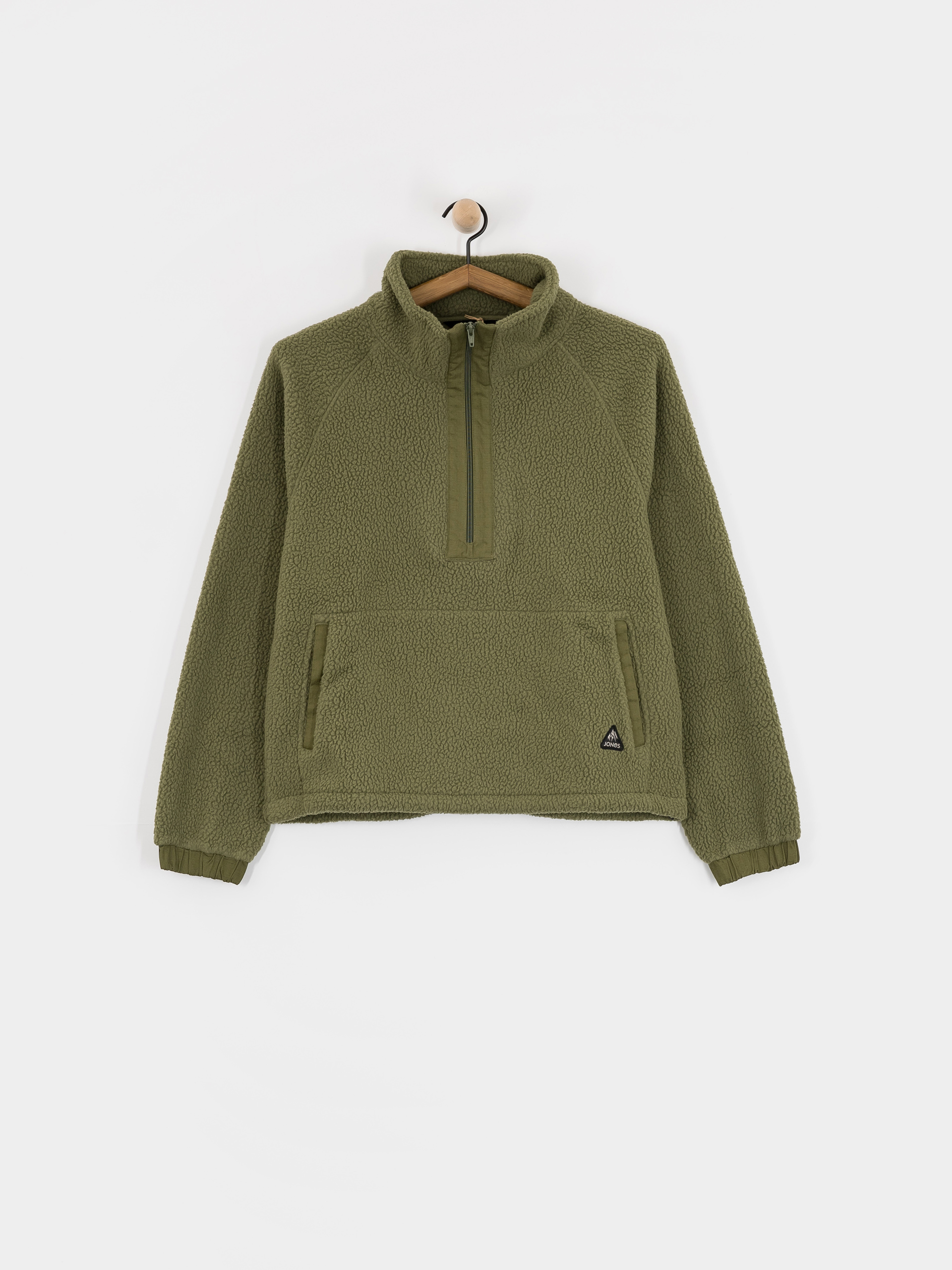 Jones Snowboards Sweatshirt Campfire Rec Sherpa (moss green)