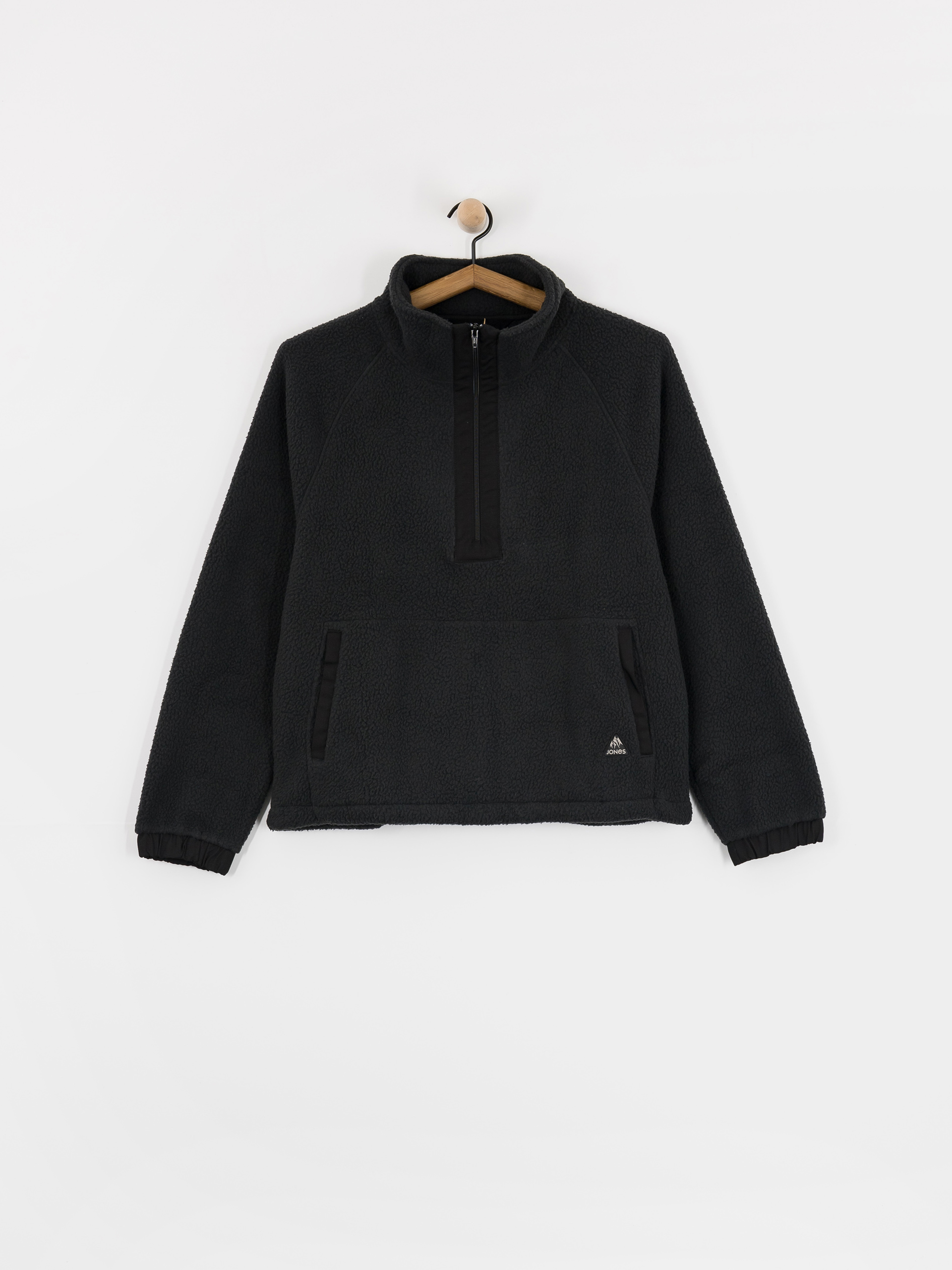 Jones Snowboards Sweatshirt Campfire Rec Sherpa (stealth black)