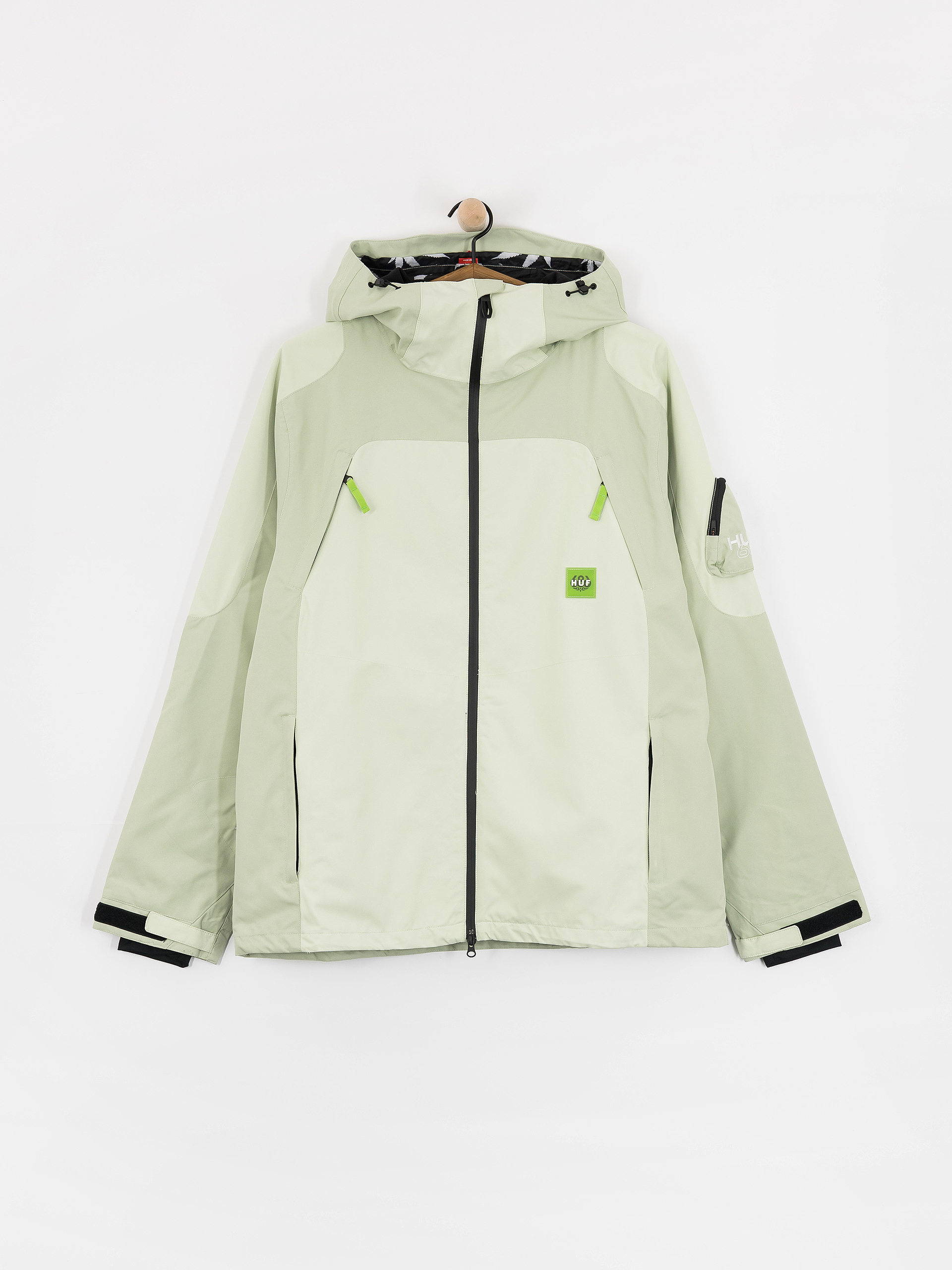 686 Snowboard jacket X Huf Double H (huf green colorblock)