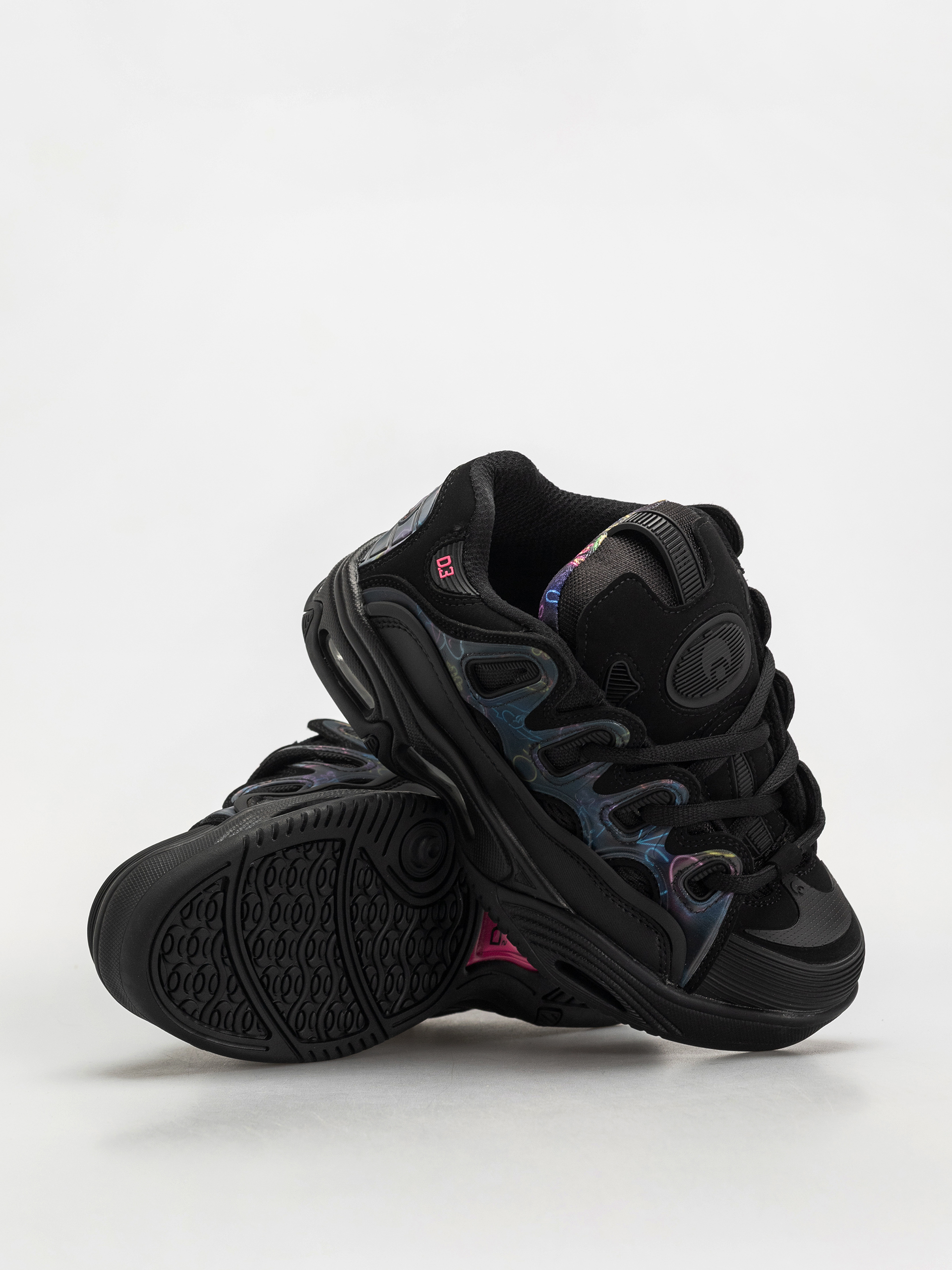 Osiris D3 2001 Schuhe (black/pink/holo)