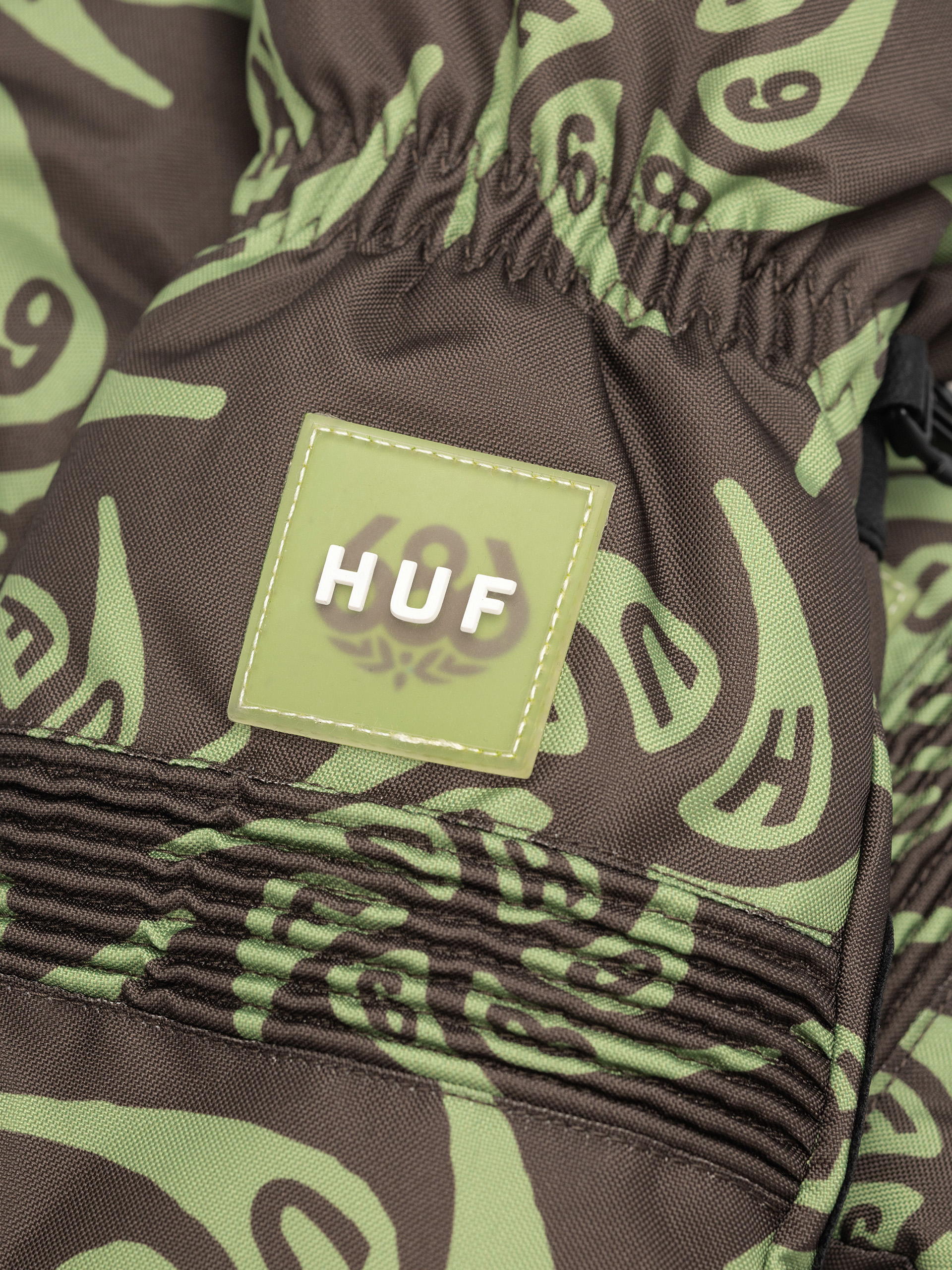 686 X HUF Lander Mitt Handschuhe - Grün, camo (huf swirl)