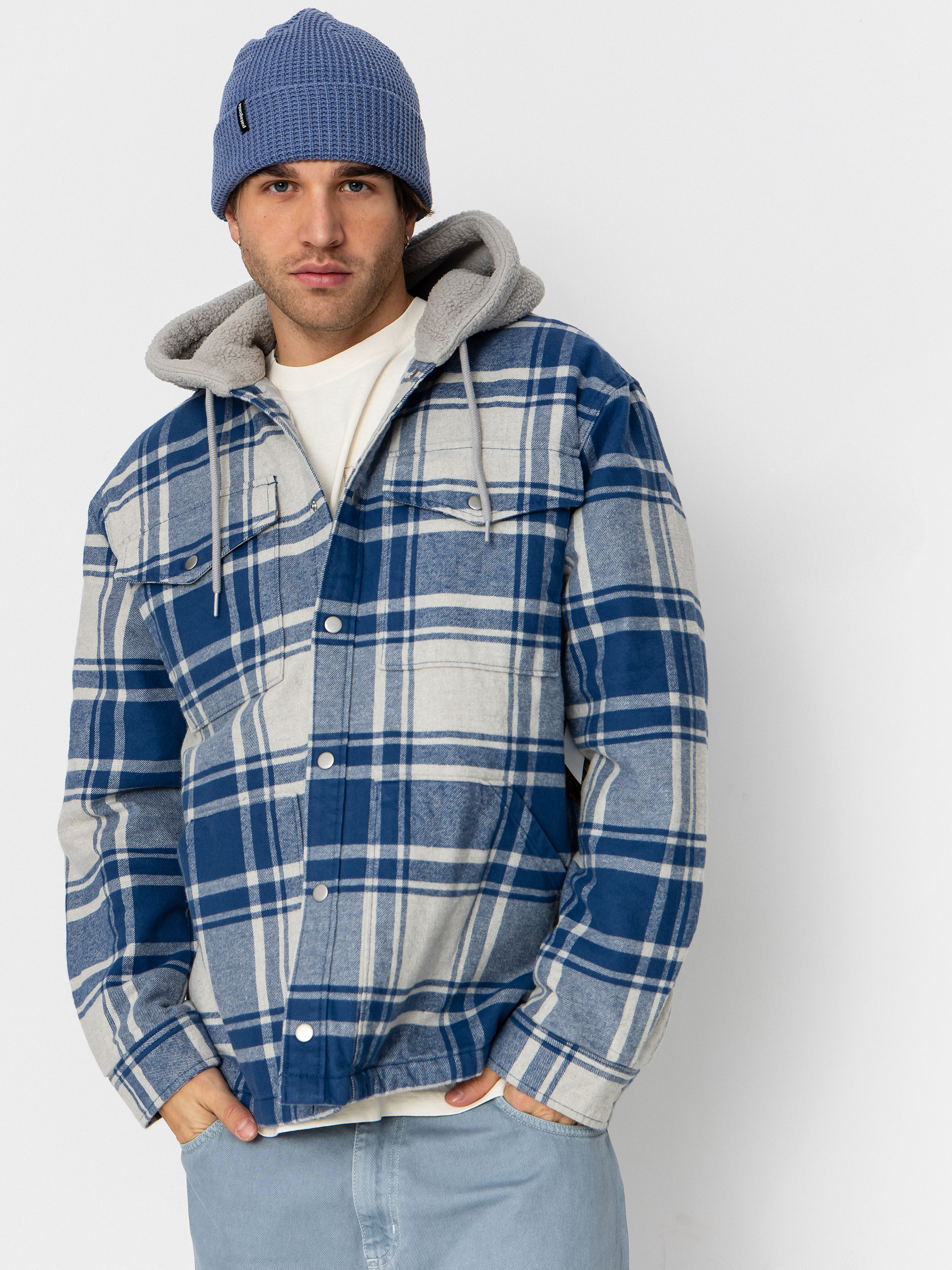 Vans Piedmont Hooded Plaid Shacket Shirt