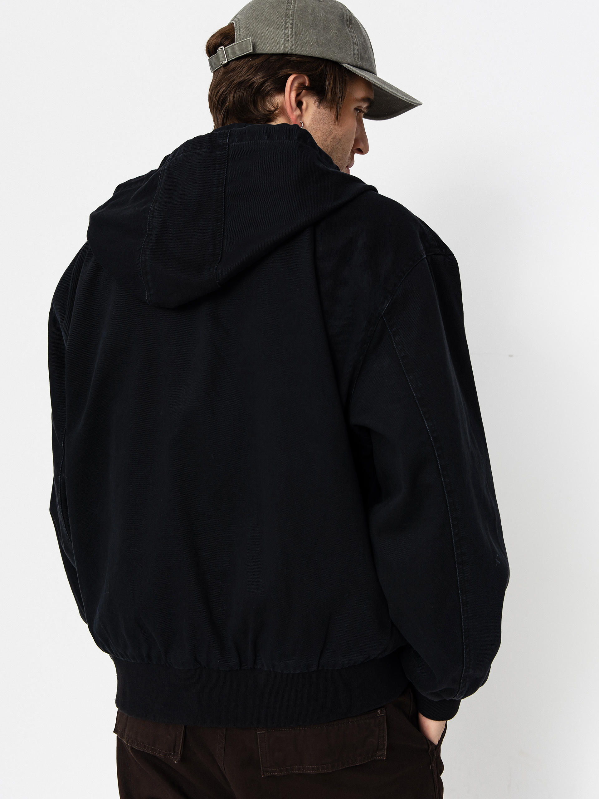 OBEY Obey Glen Zip Up Jacket (black faded wash)