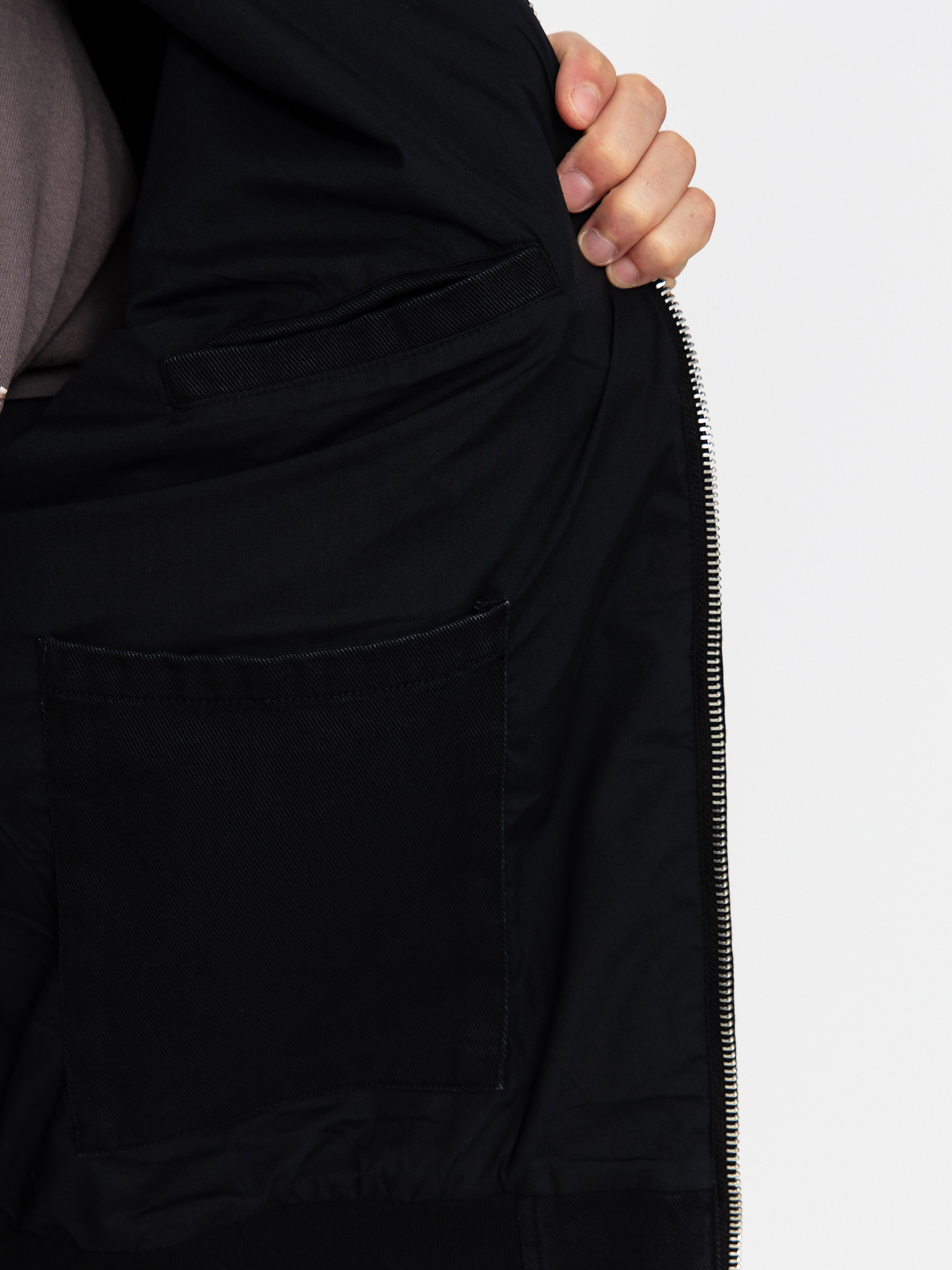 OBEY Obey Glen Zip Up Jacket - black (black faded wash)