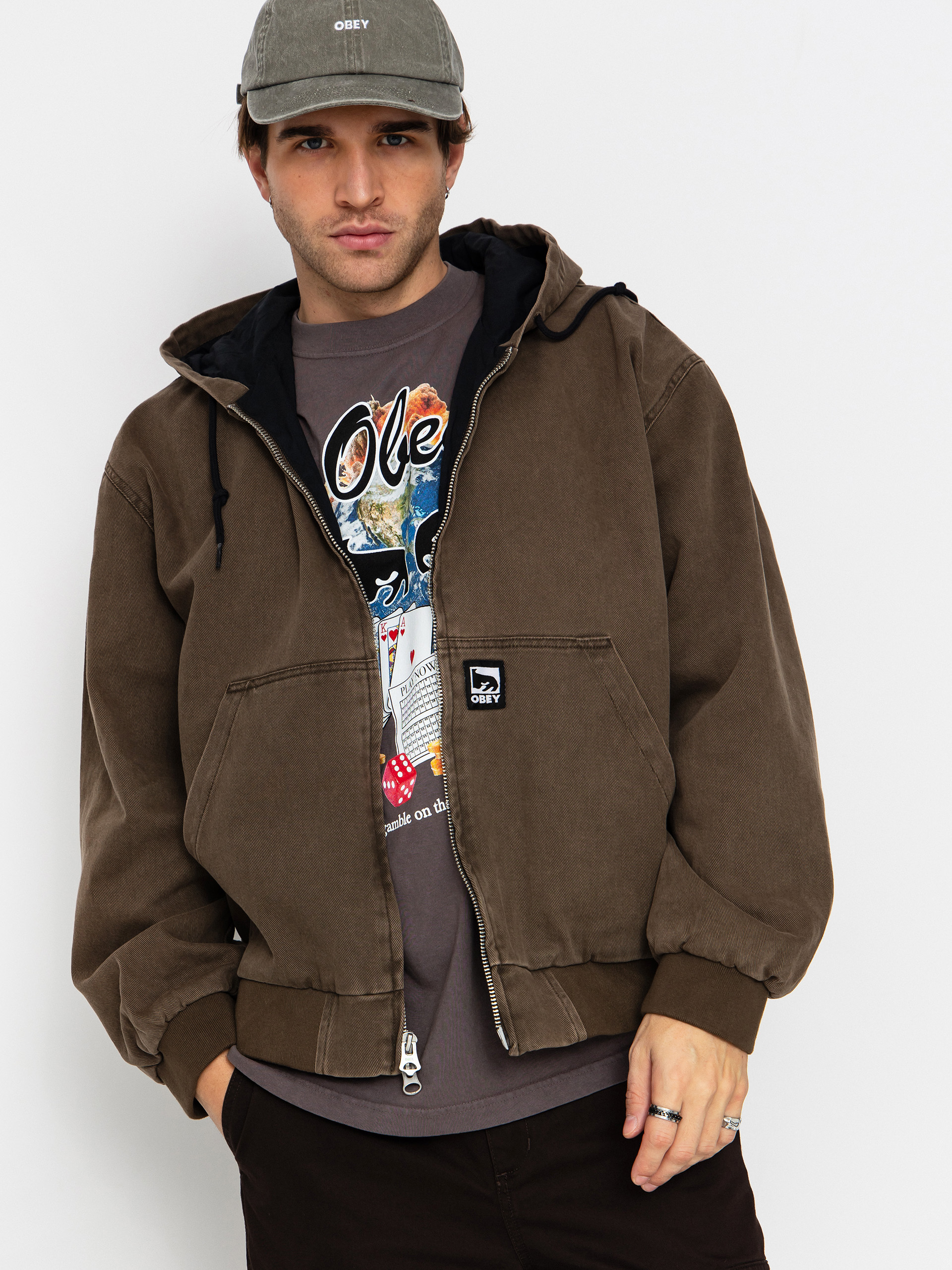 OBEY Obey Glen Zip Up Jacke (wren faded wash)