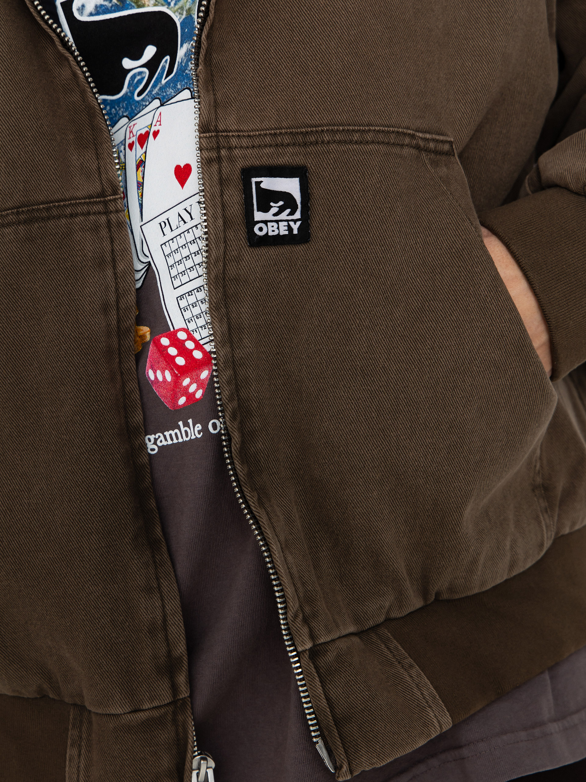 OBEY Obey Glen Zip Up Jacke (wren faded wash)