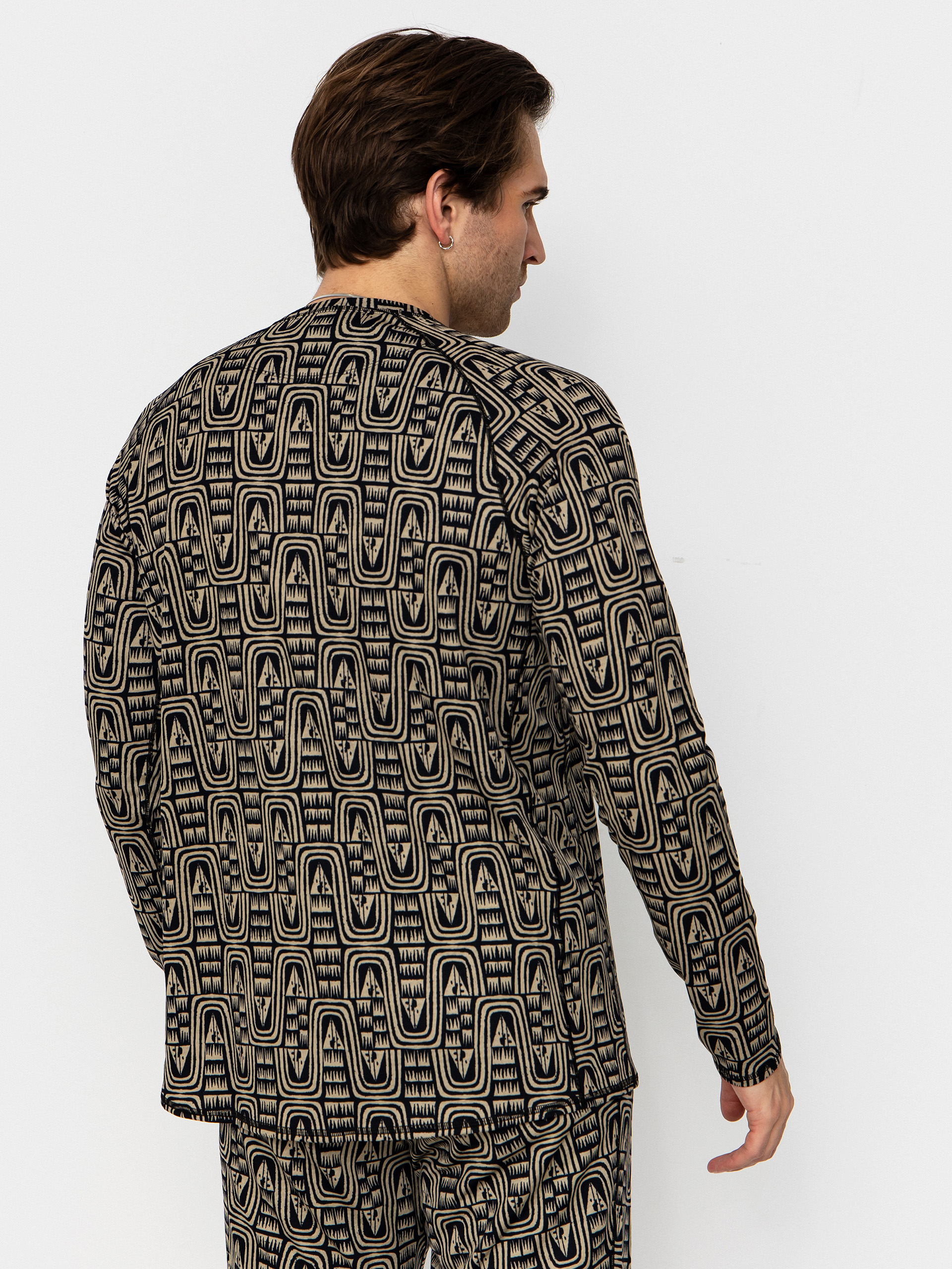 Patagonia Longsleeve Cap MW Crew (flow sunken blue)